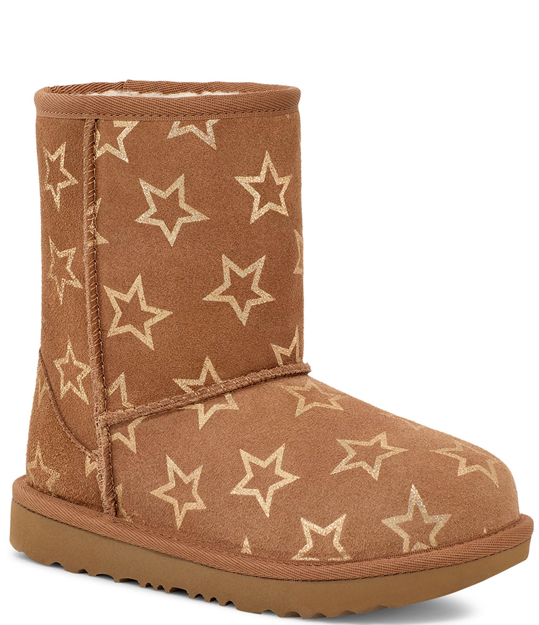 UGG Girls' Classic II Iridescent Stars Boots (Youth)