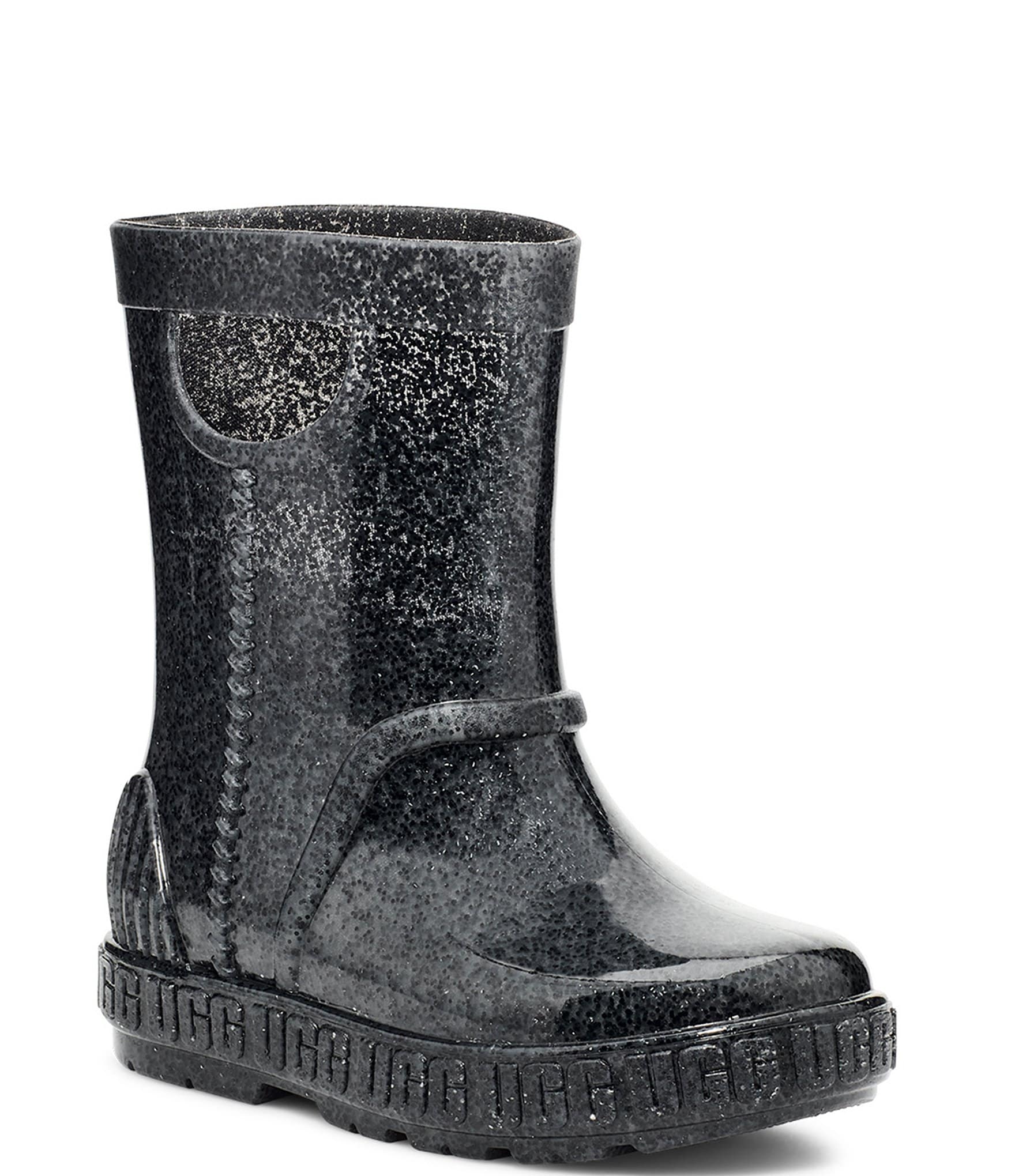 UGG Girls' Drizlita Glitter Rain Boots (Infant) | Dillard's