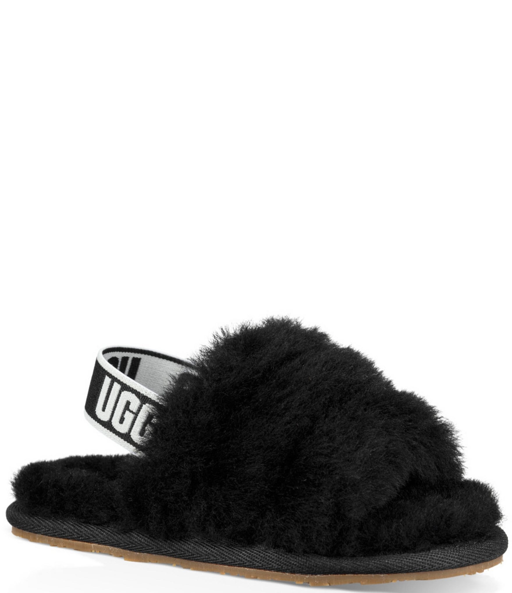 UGG® Girls' Fluff Yeah Family Matching Fur Slides (Toddler) | Dillard's