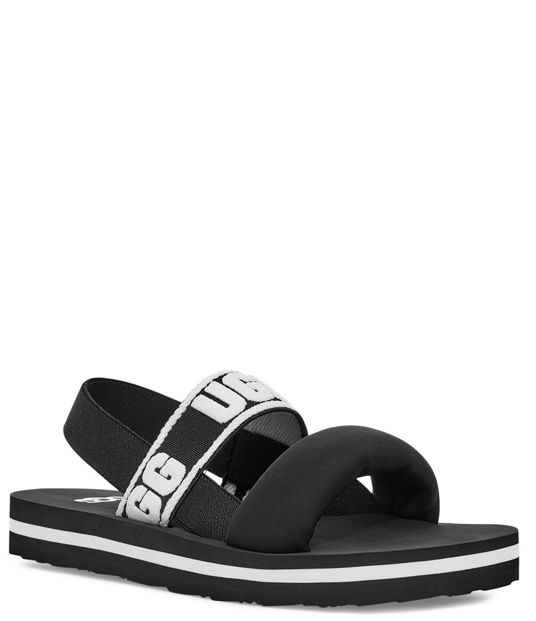 black ugg sandals