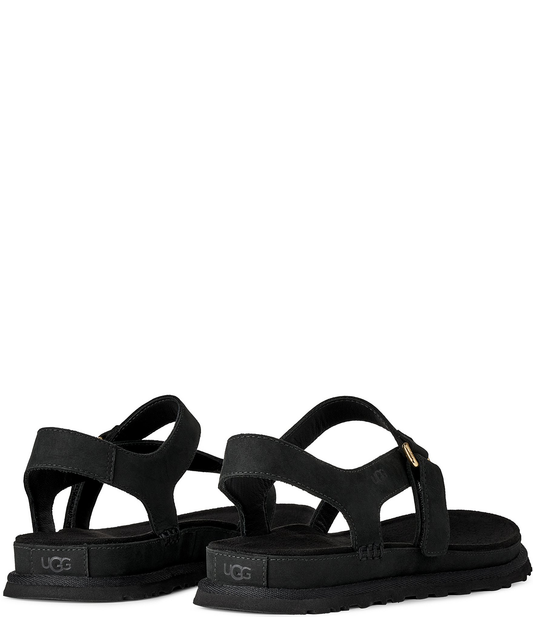 UGG GoldenGaze Toe Post Leather Sandals
