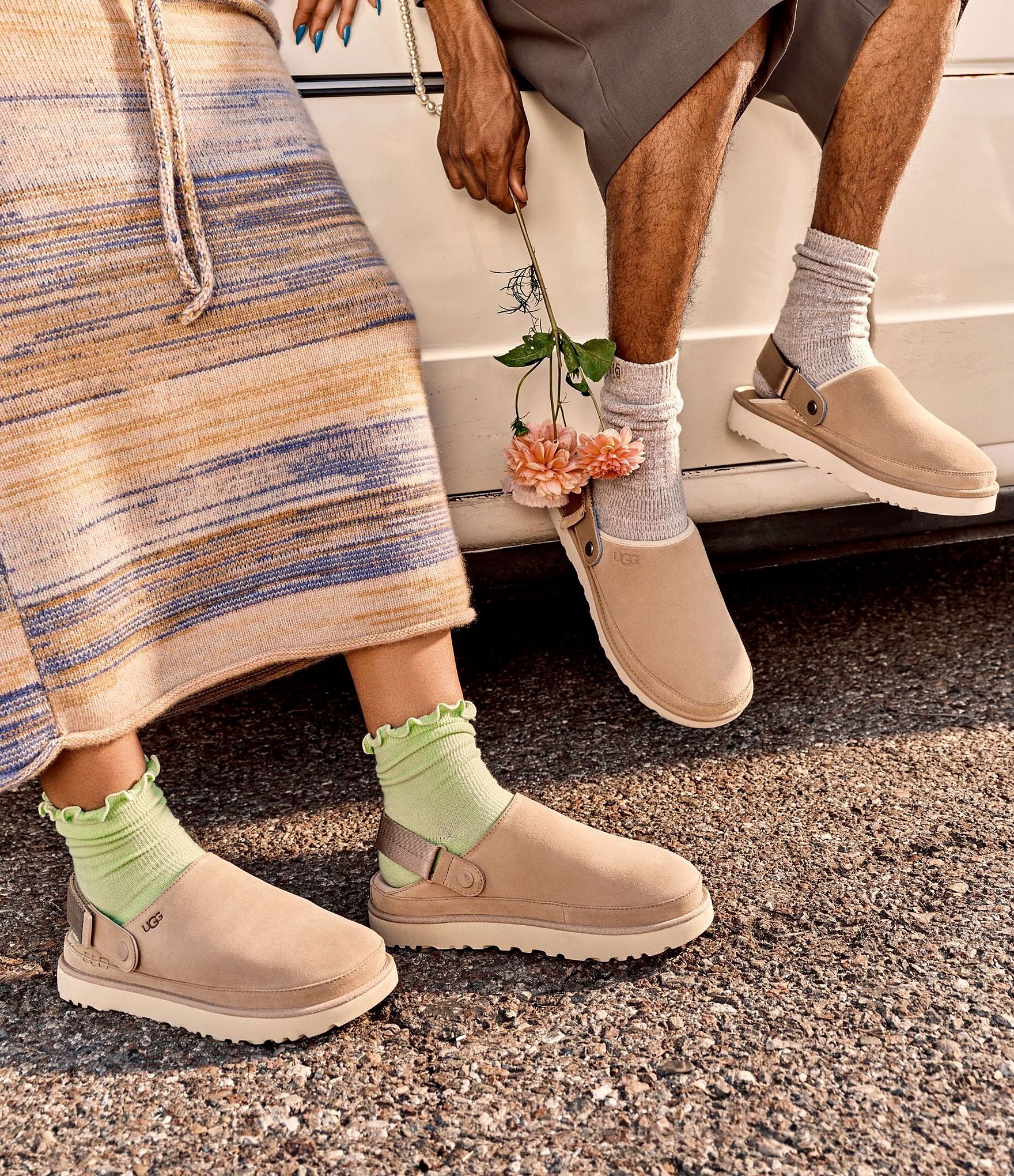 UGG Goldenstar Suede Family Matching Backstrap Clogs