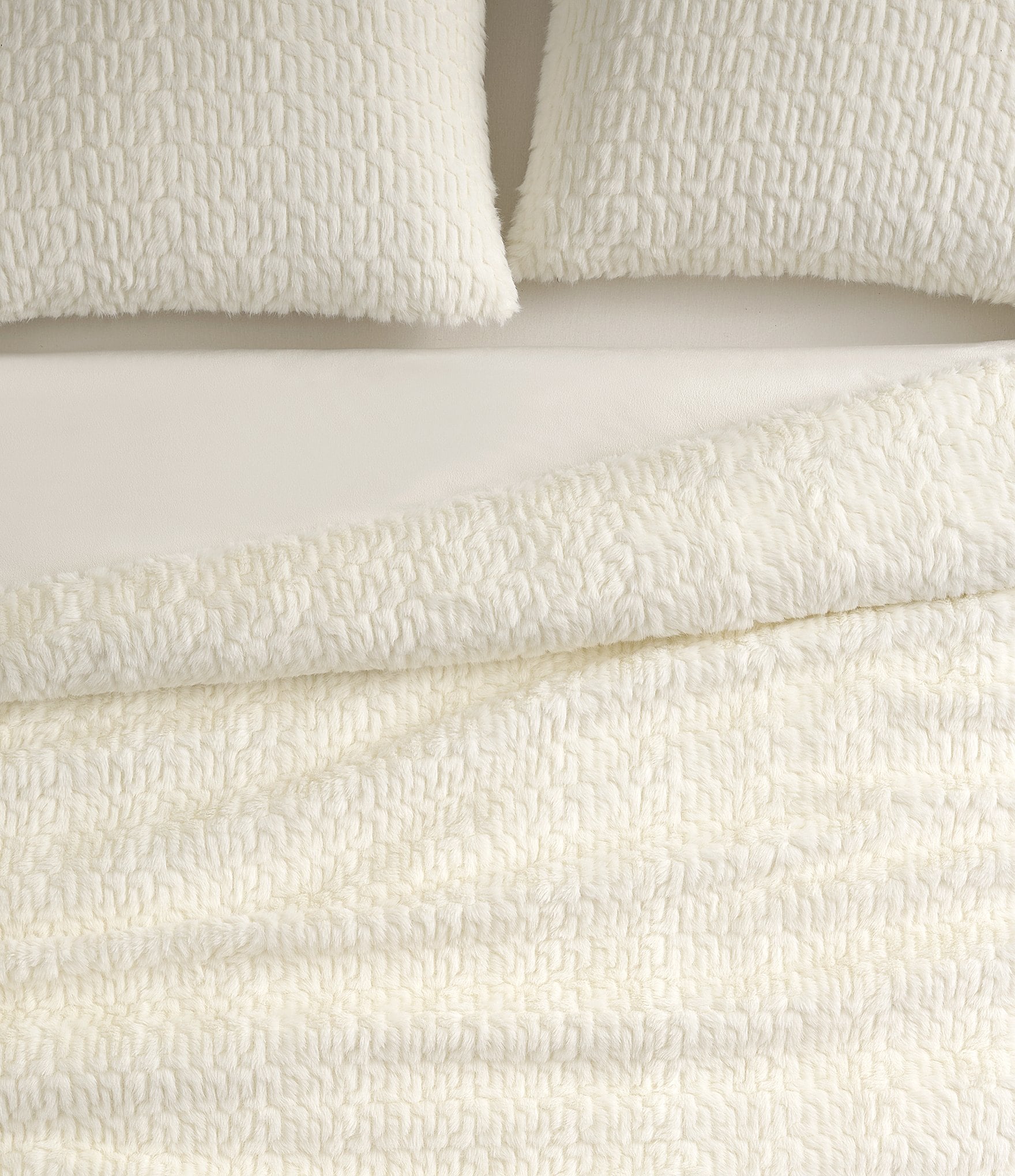 UGG Lida Textured Faux Fur Comforter Mini Set