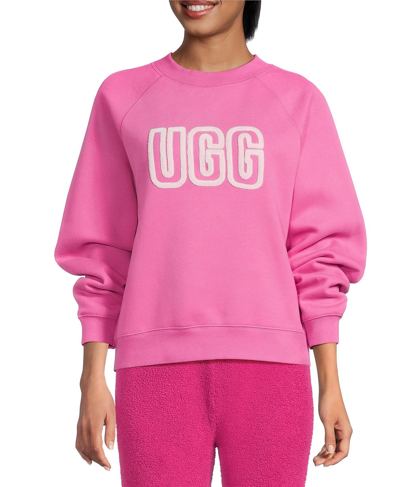 UGG Logo Long Sleeve Crew Neck Sweatshirt