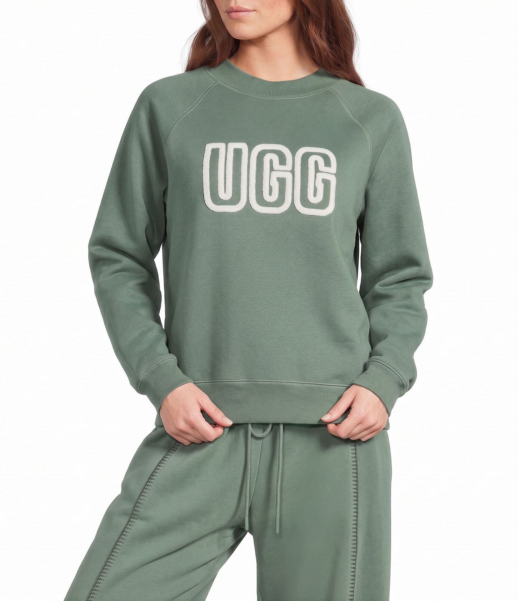 UGG Coordinating Logo Long Sleeve Crew Neck Sweatshirt