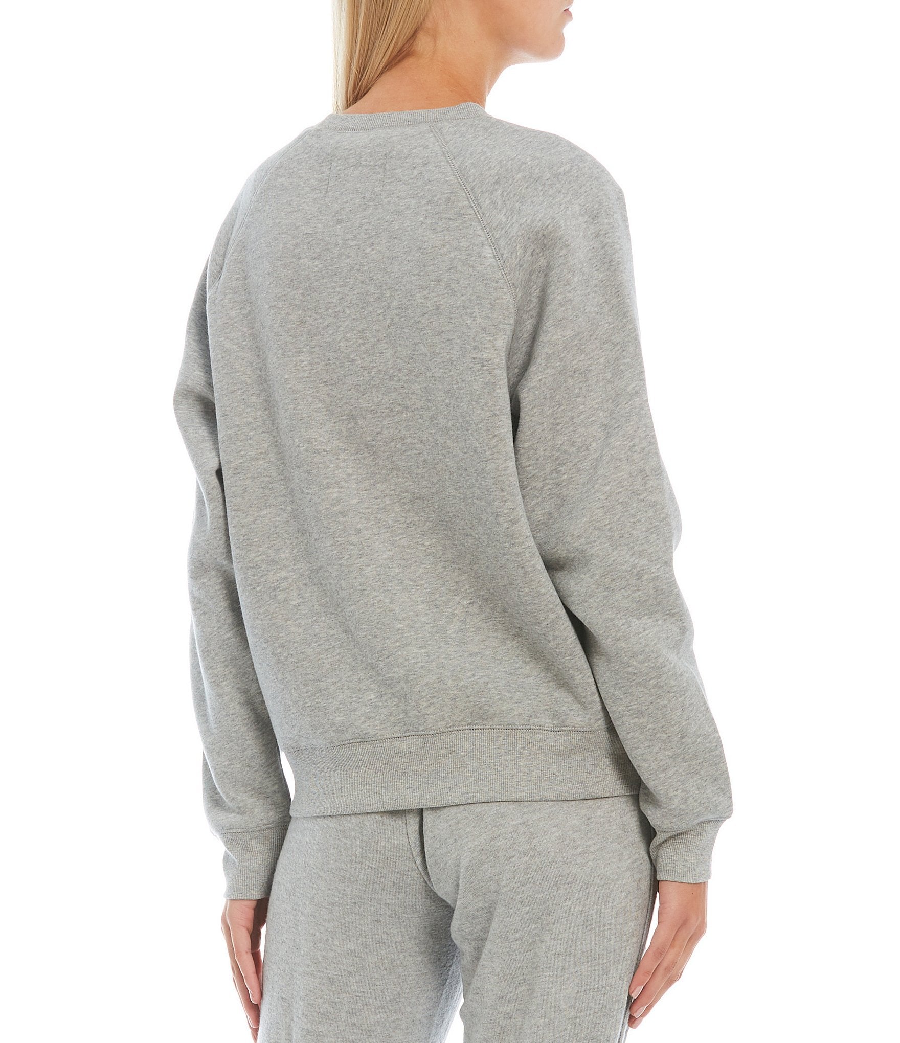 UGG® Madeline Fuzzy Logo Long Sleeve Coordinating Lounge Sweatshirt