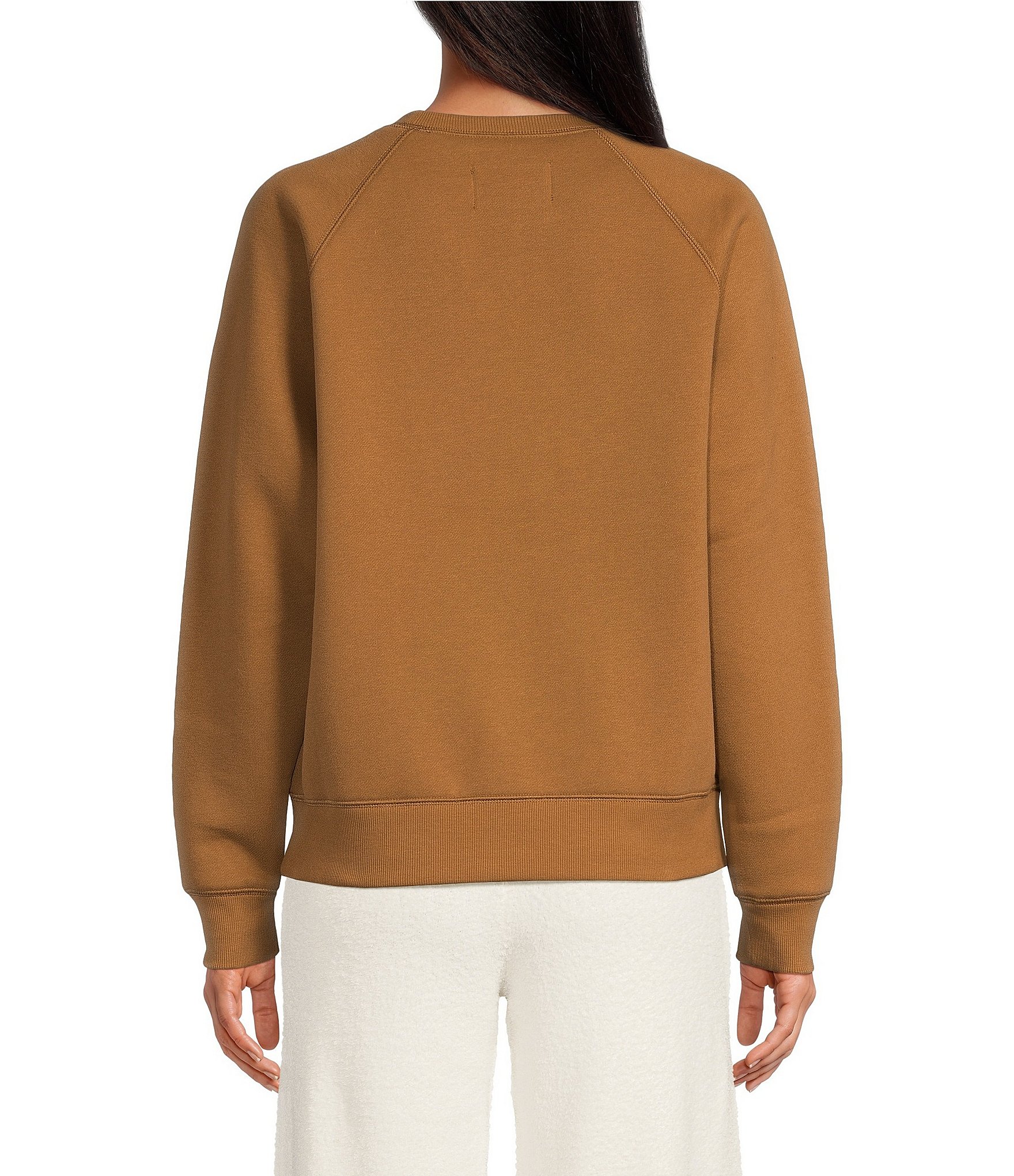 UGG® Madeline Fuzzy Logo Long Sleeve Coordinating Lounge Sweatshirt