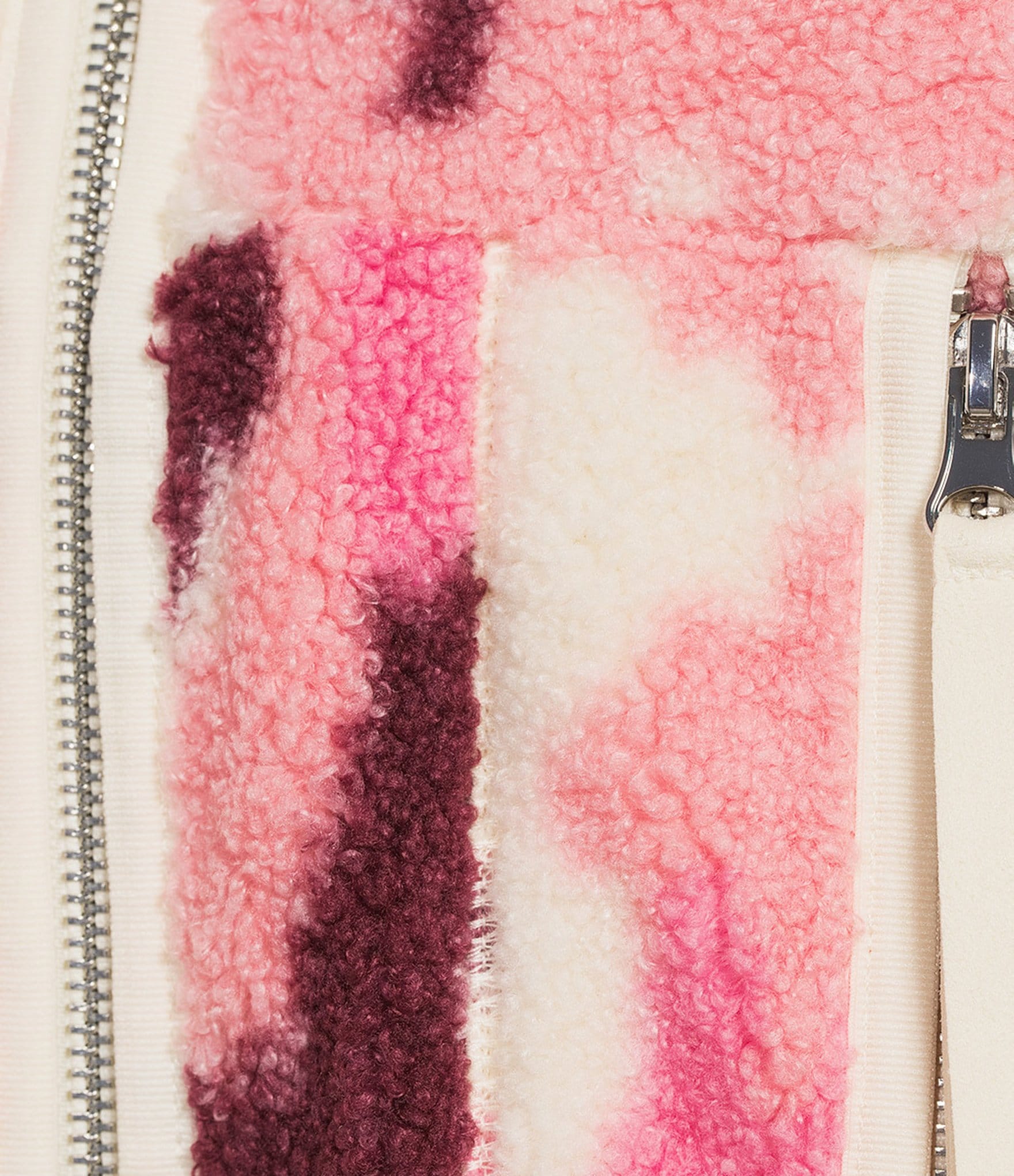 UGG® Marlene Splatter Plush Fleece Long Sleeve Zip-Front Jacket