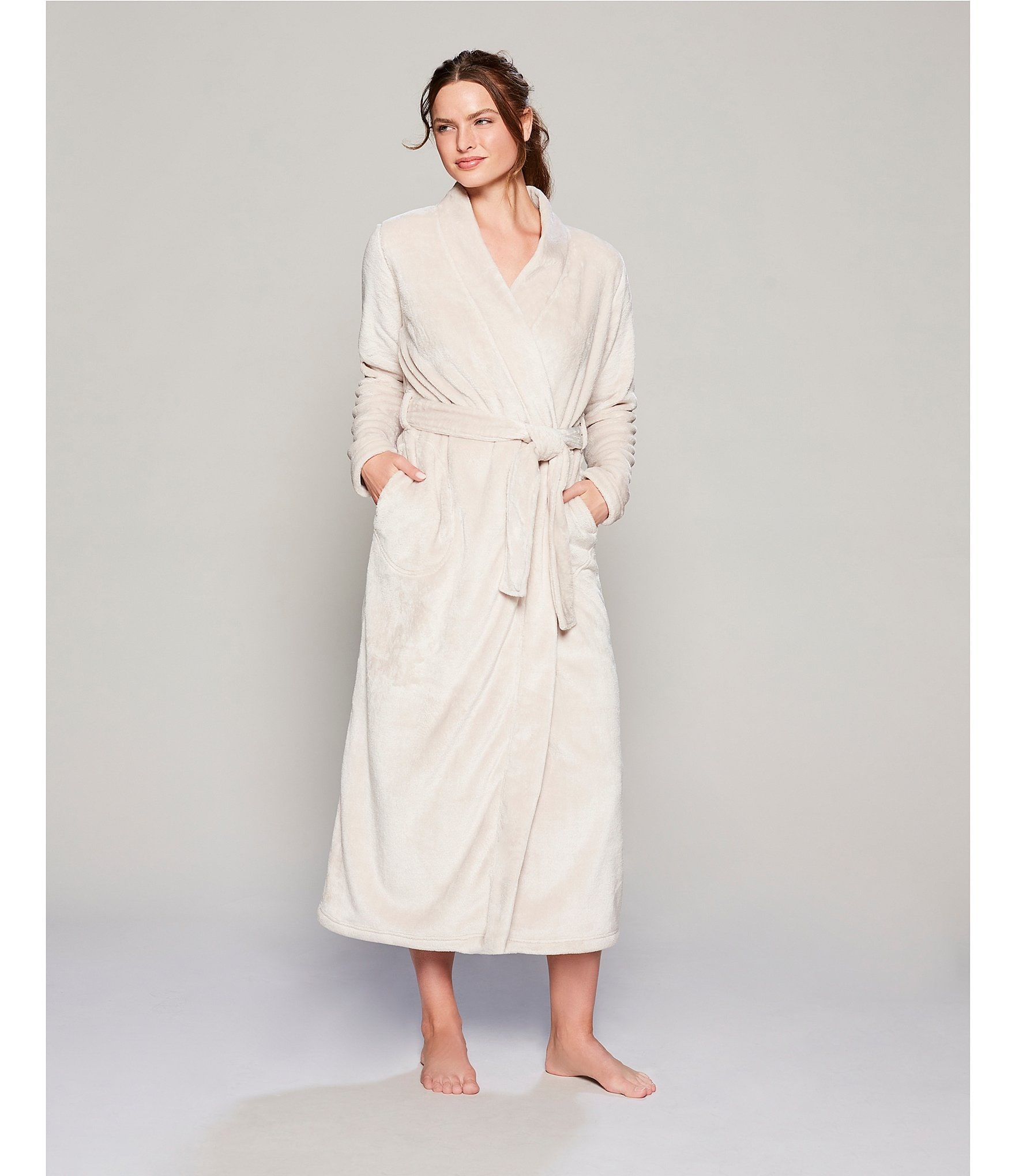 UGG® Marlow Long Sleeve Double Fleece Long Wrap Cozy Robe