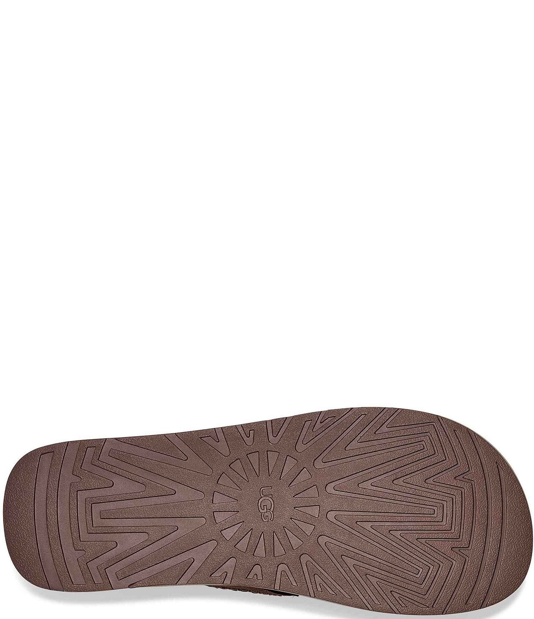 UGG Men's Seaside II Leather and Suede Flip-Flops