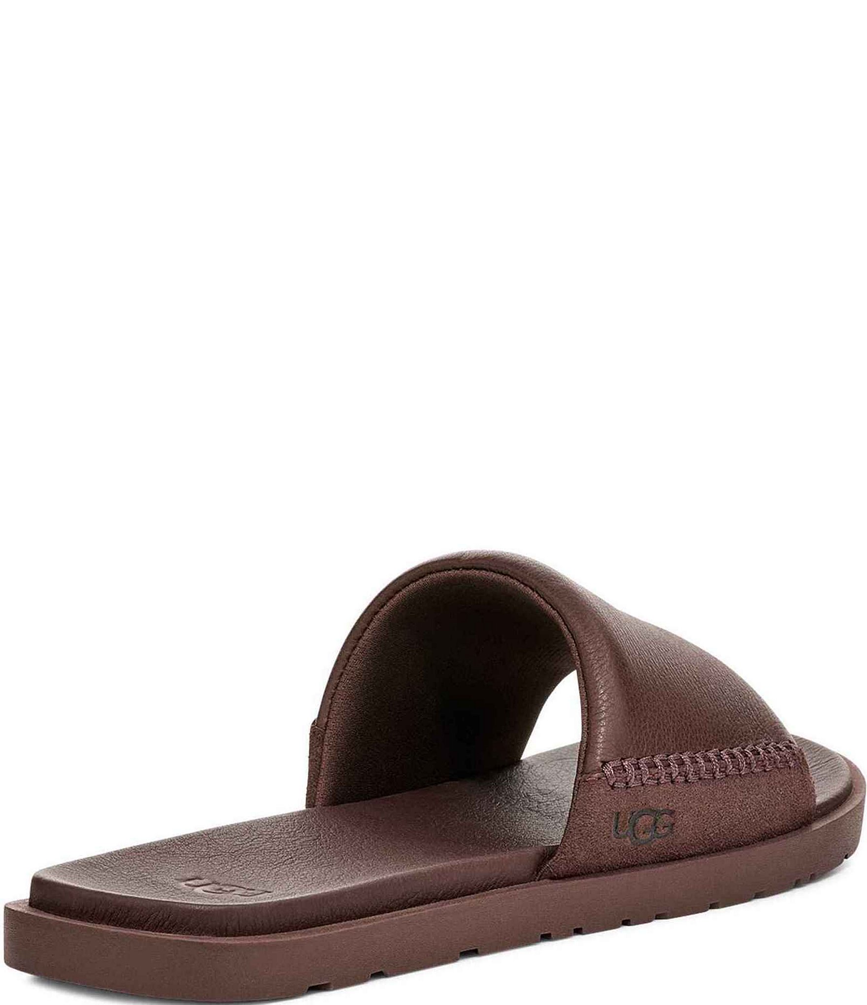 UGG Men's Seaside II Leather and Suede Slide Sandals