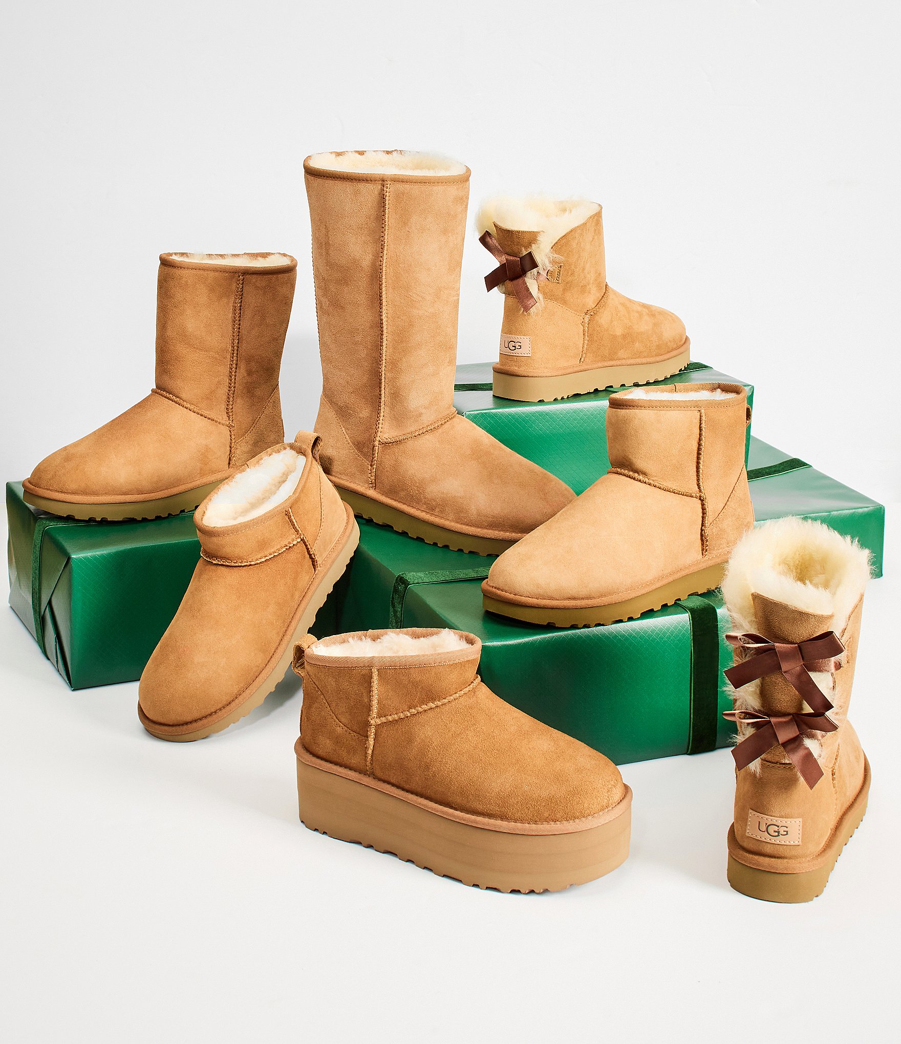 UGG Mini Bailey Bow II Water Resistant Booties