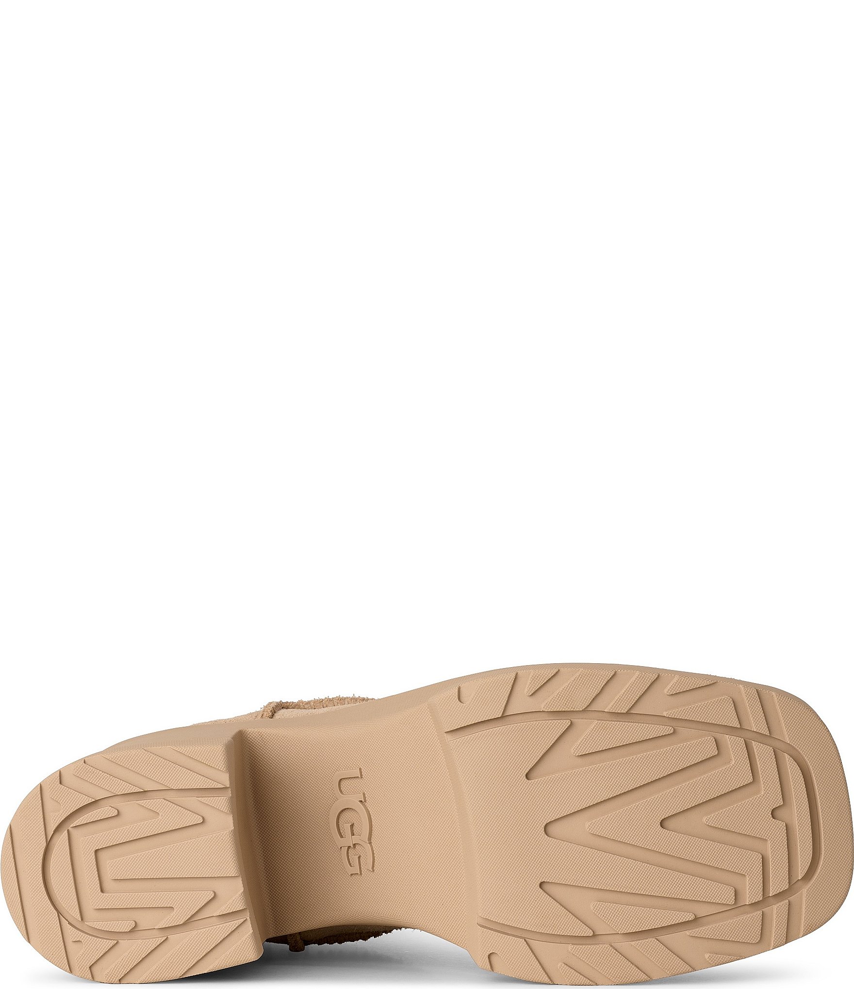 UGG Moxy Suede Platform Block Heel Chelsea Booties