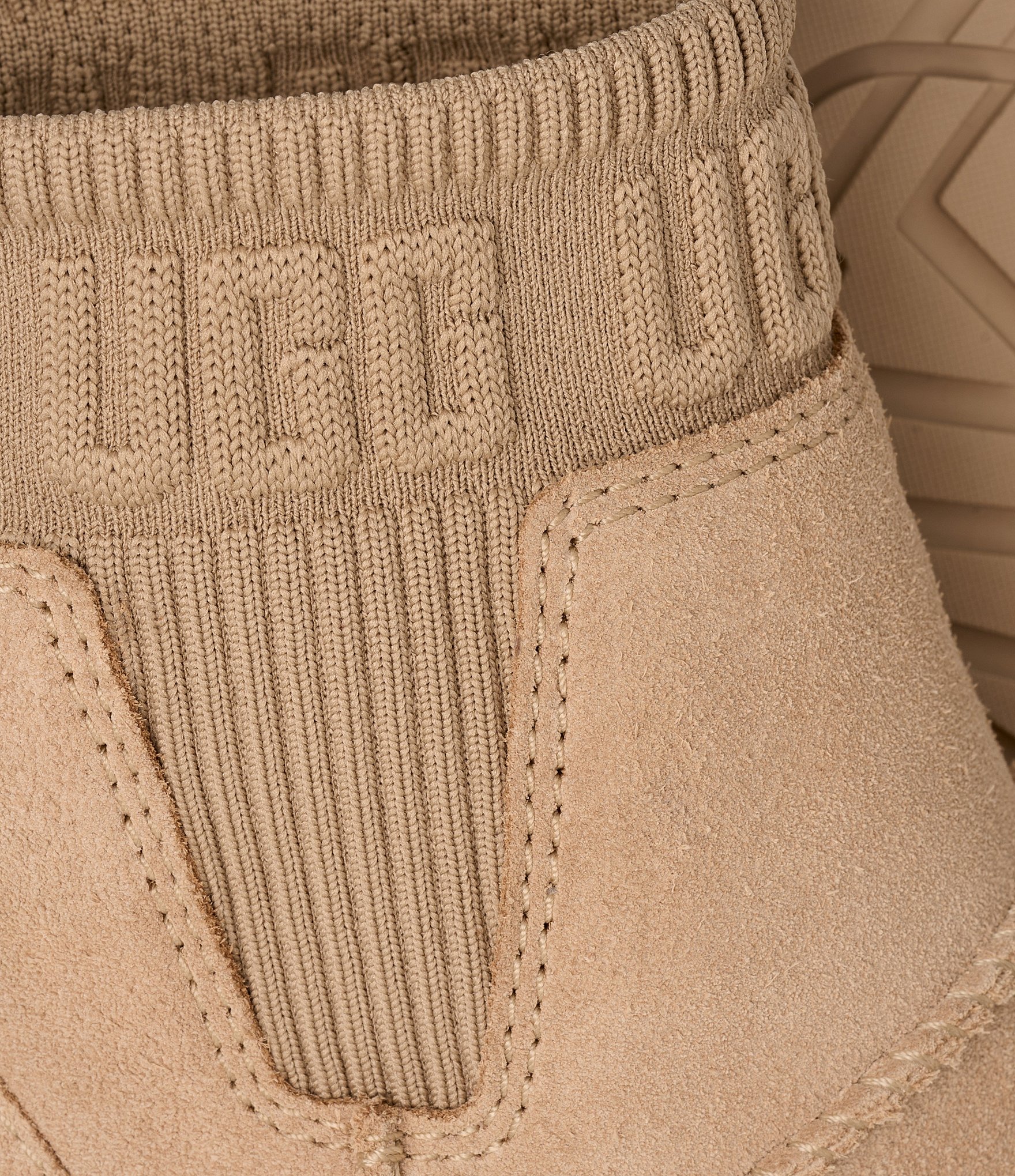 UGG Moxy Suede Platform Block Heel Chelsea Booties