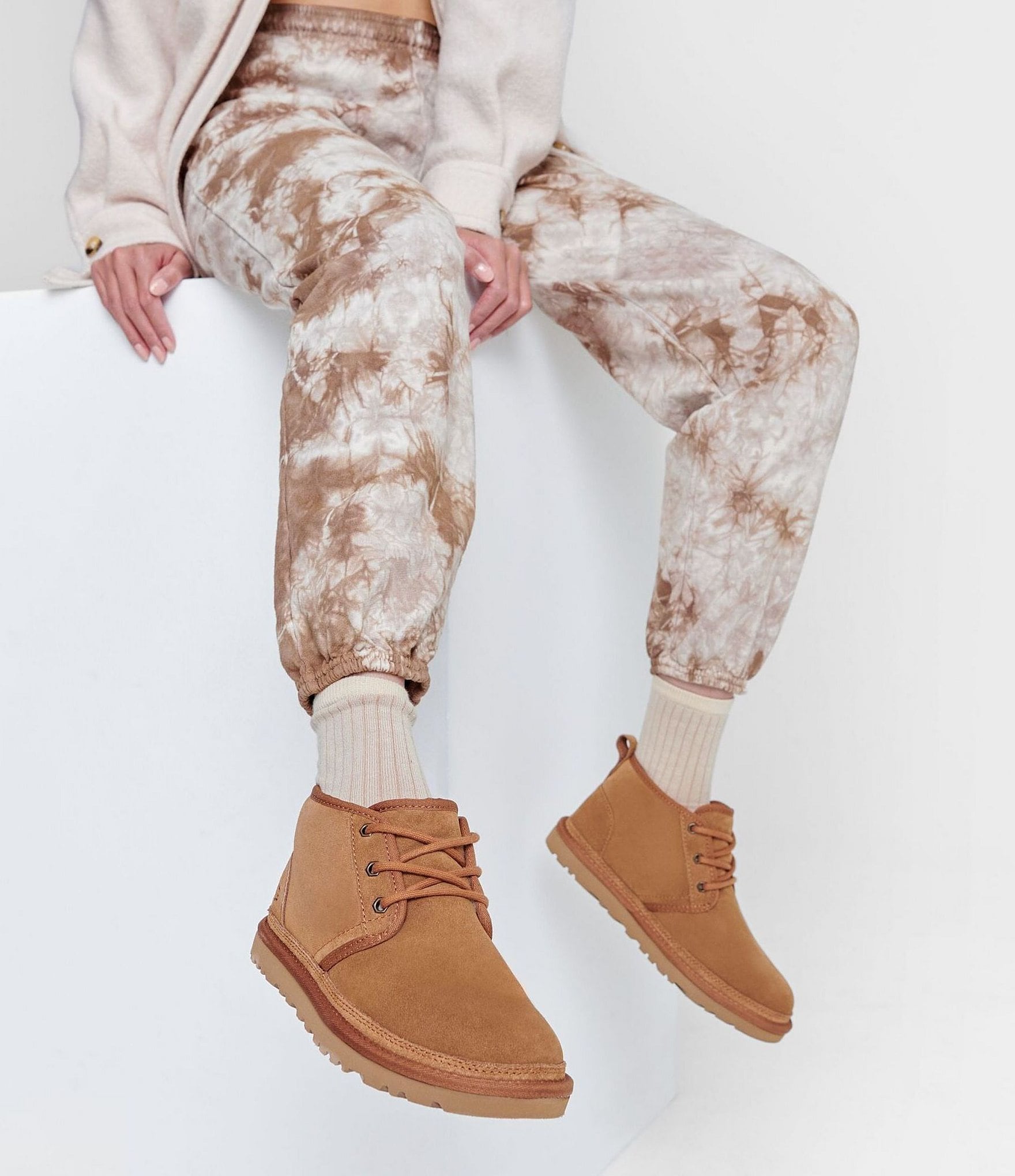 UGG Women's Neumel Suede Lace-Up Chukka Boots