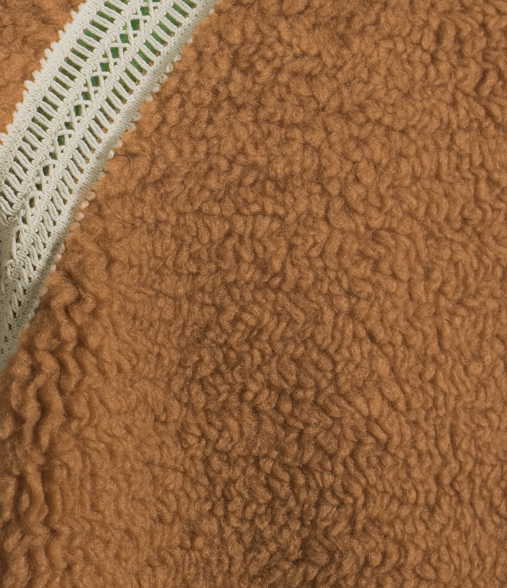 UGG Nikia Crochet UGGFluff Fleece Zip-Front Jacket