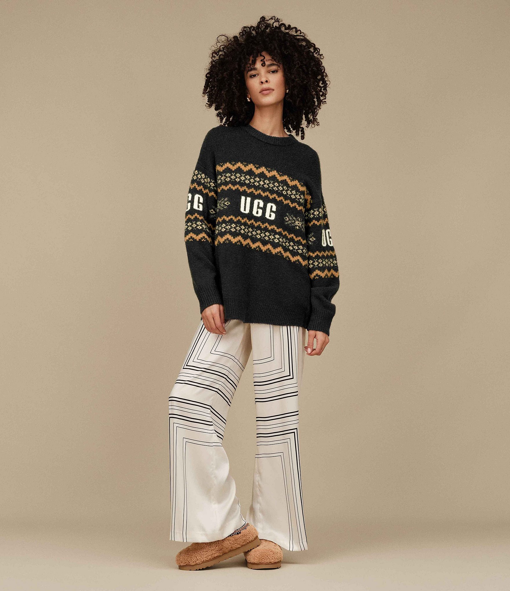 UGG Women's Tasman Maxi Curly Clog Slippers