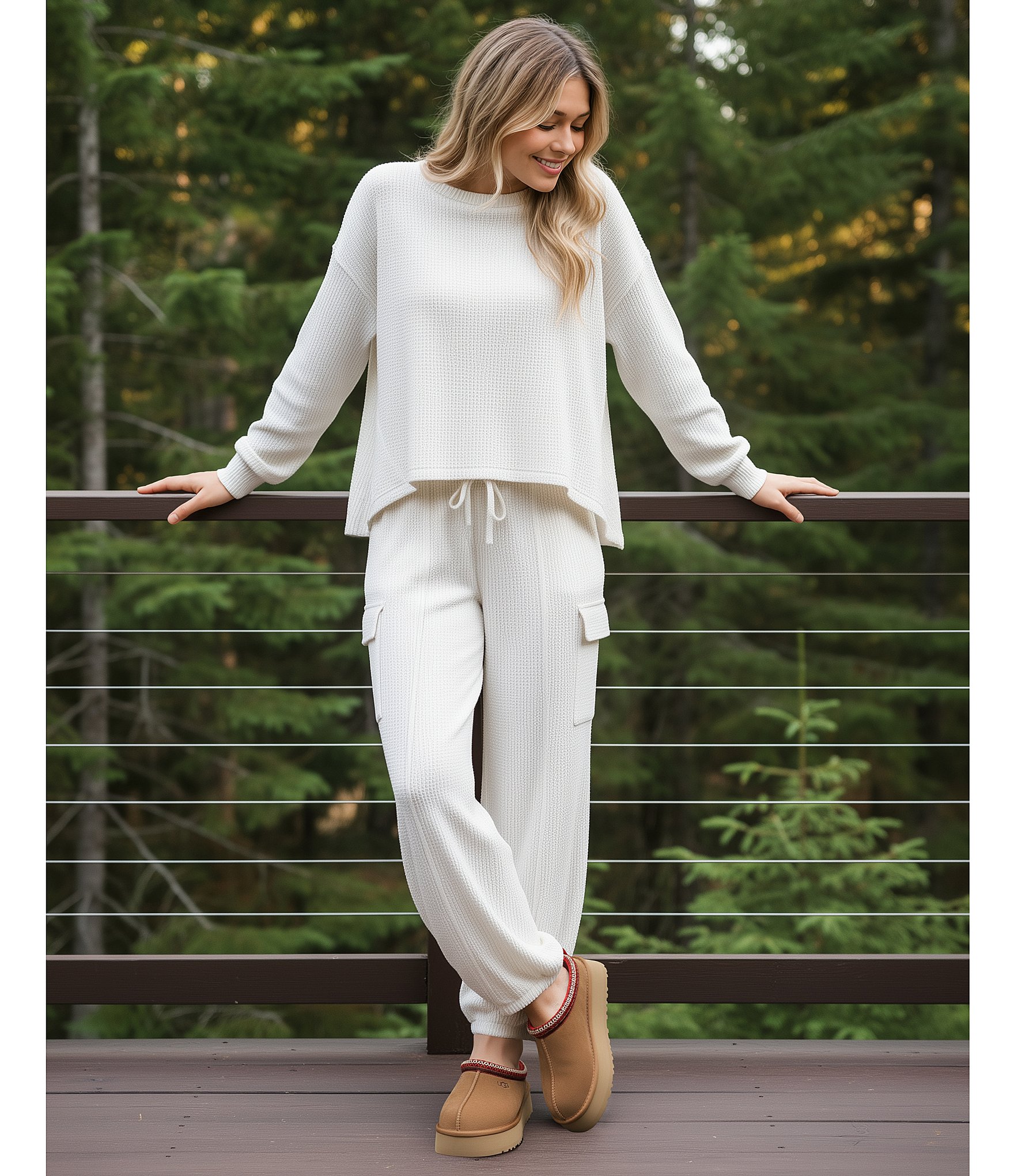 UGG Tazz II Suede Platform Clog Slippers