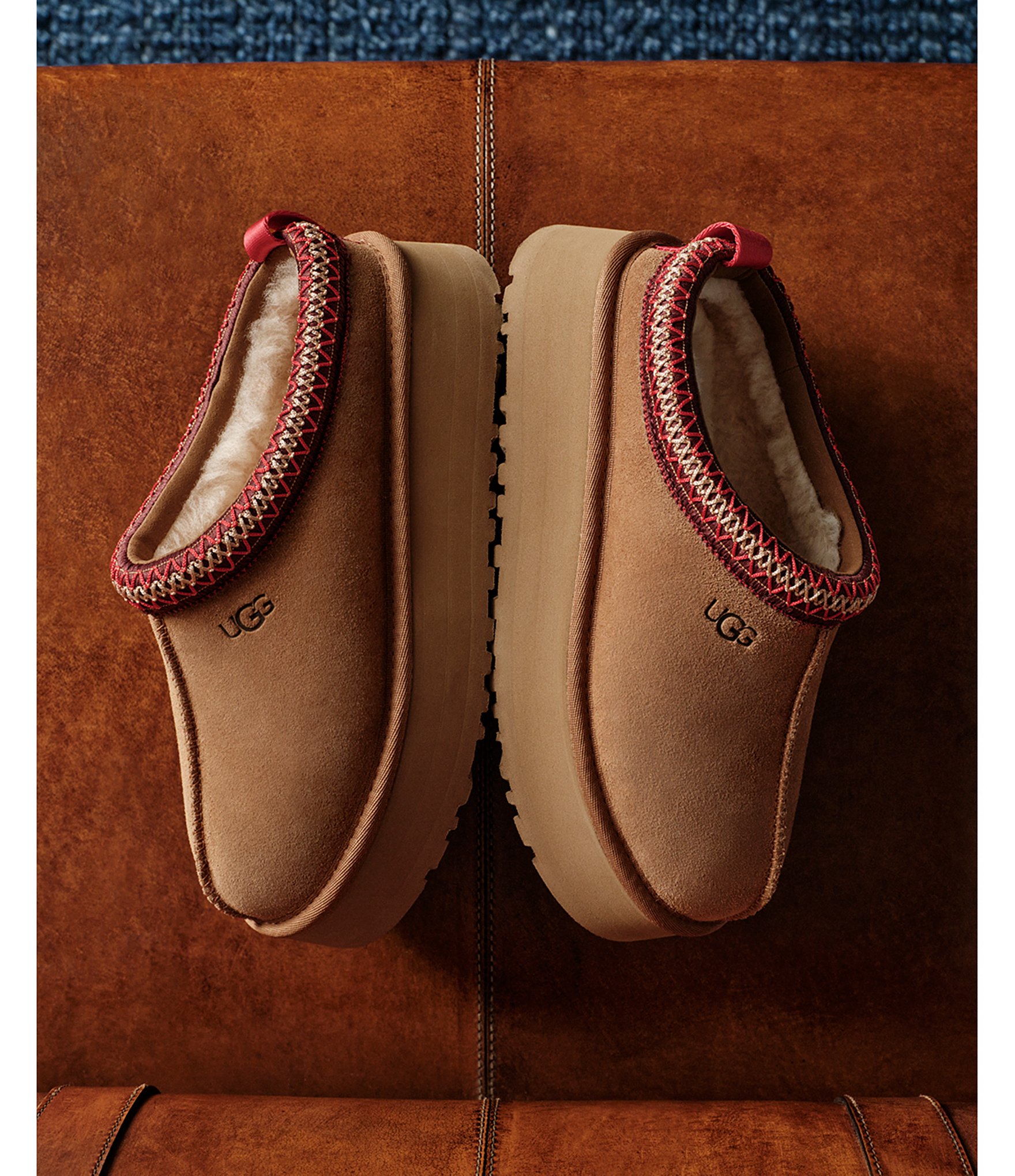 UGG Tazz II Suede Platform Clog Slippers