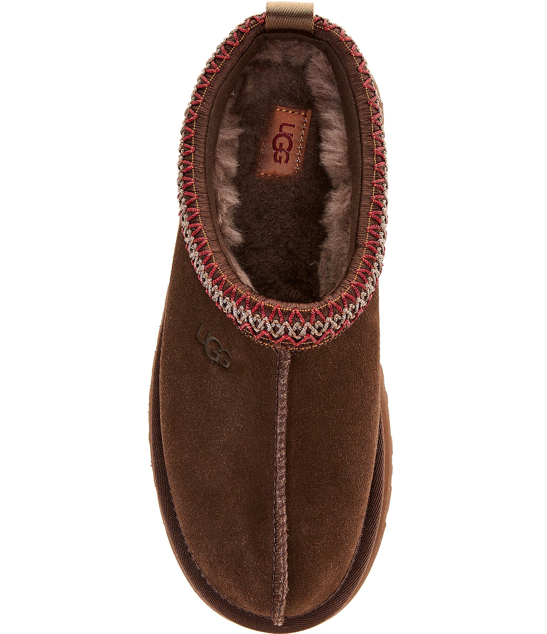 UGG Tazz II Suede Logo Detail Platform Clog Slippers