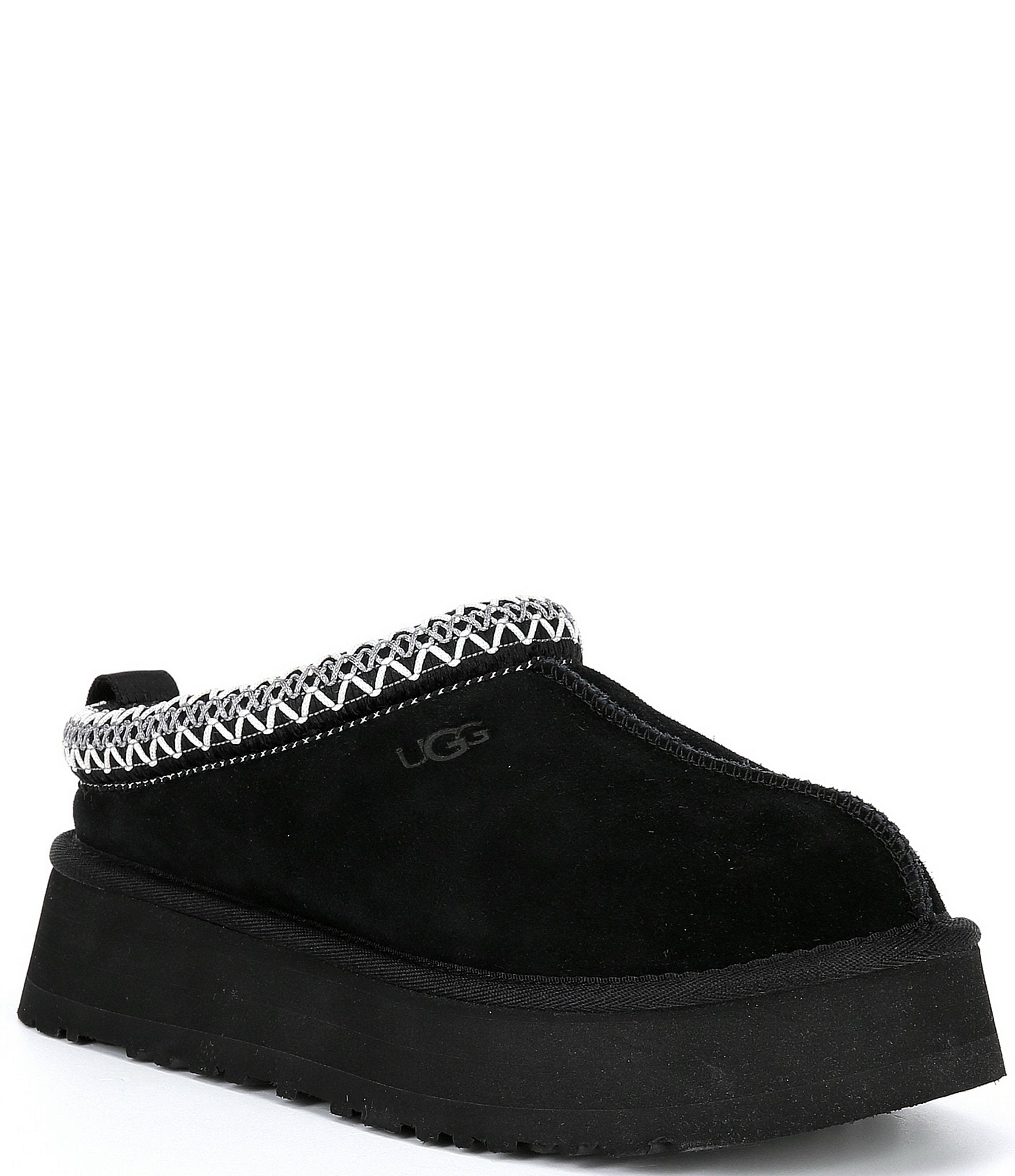 Ugg black on sale womens slippers