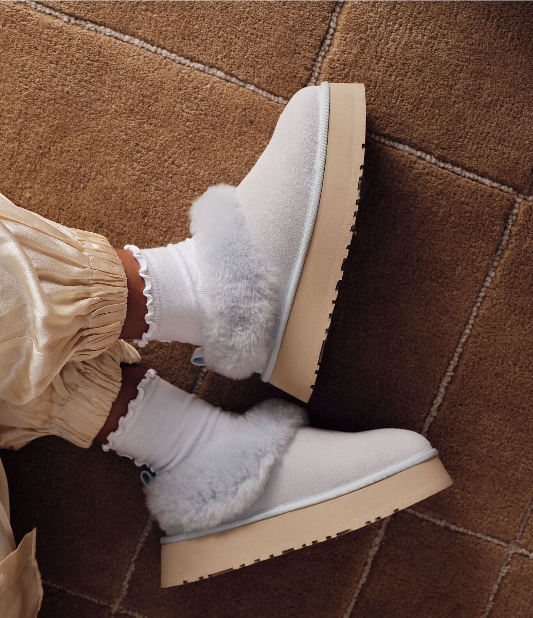 UGG Tazzelle Suede Platform Family Matching Slippers