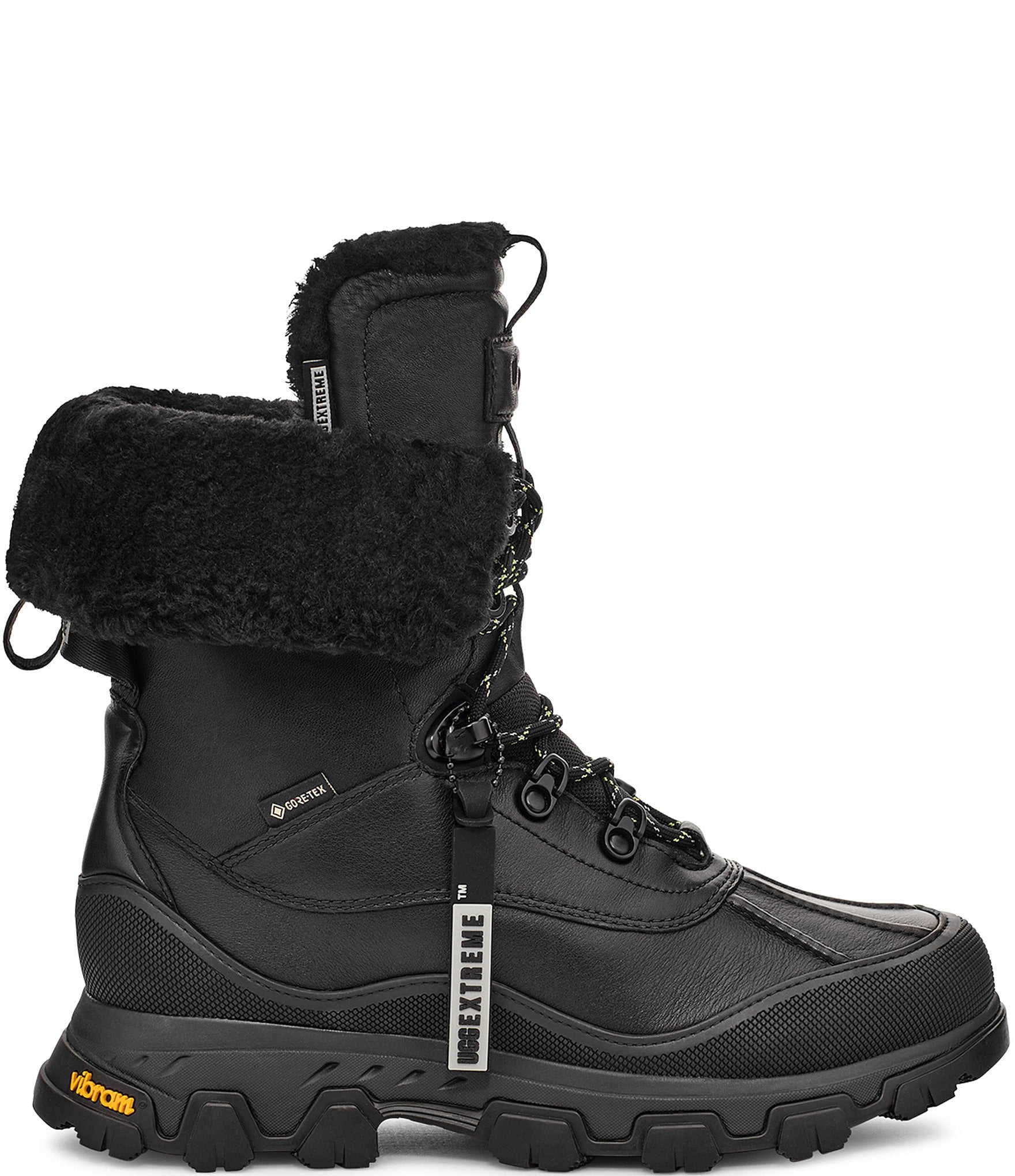 UGG Women's Adirondack Meridian Waterproof Leather Cuffable Cold Weather Winter Mid Calf Boots