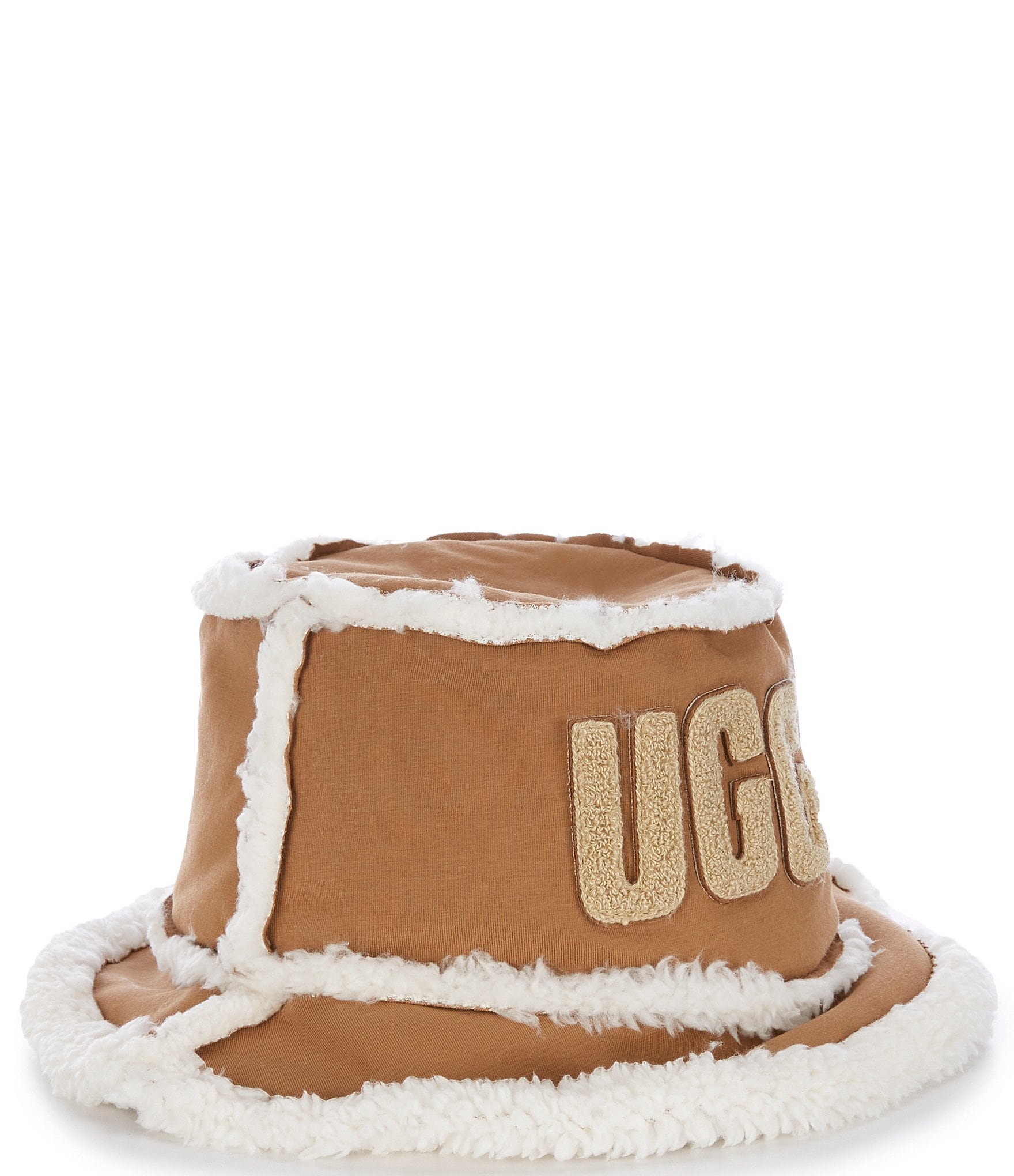 UGG Teddy Fur Bucket Reversible Hat Women´s Fishing (L/XL - Oatmeal) :  : Fashion