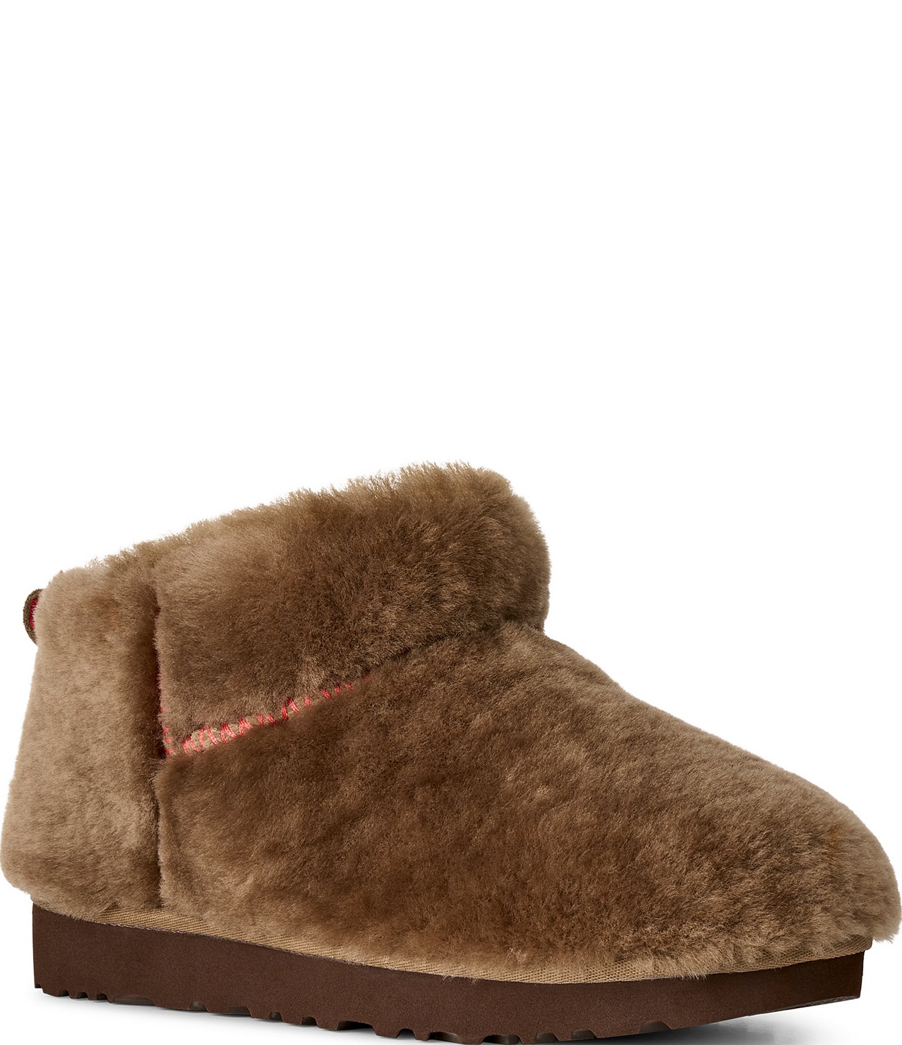 UGG Women's Classic Ultra Mini Fluff Sheepskin Fur Booties