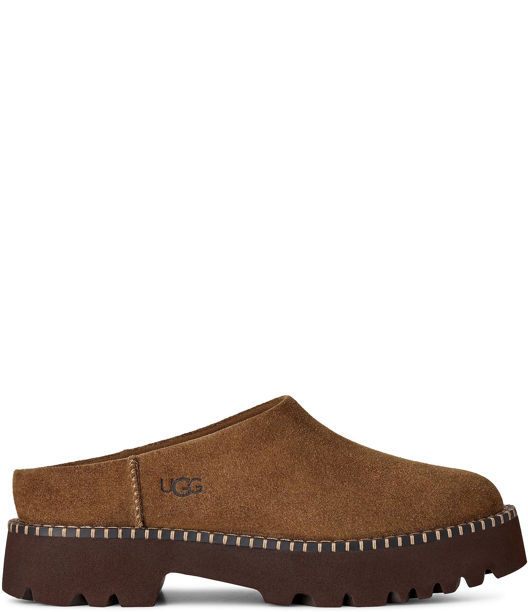 UGG Women's Suede Uptowner Shearling Lined Mules