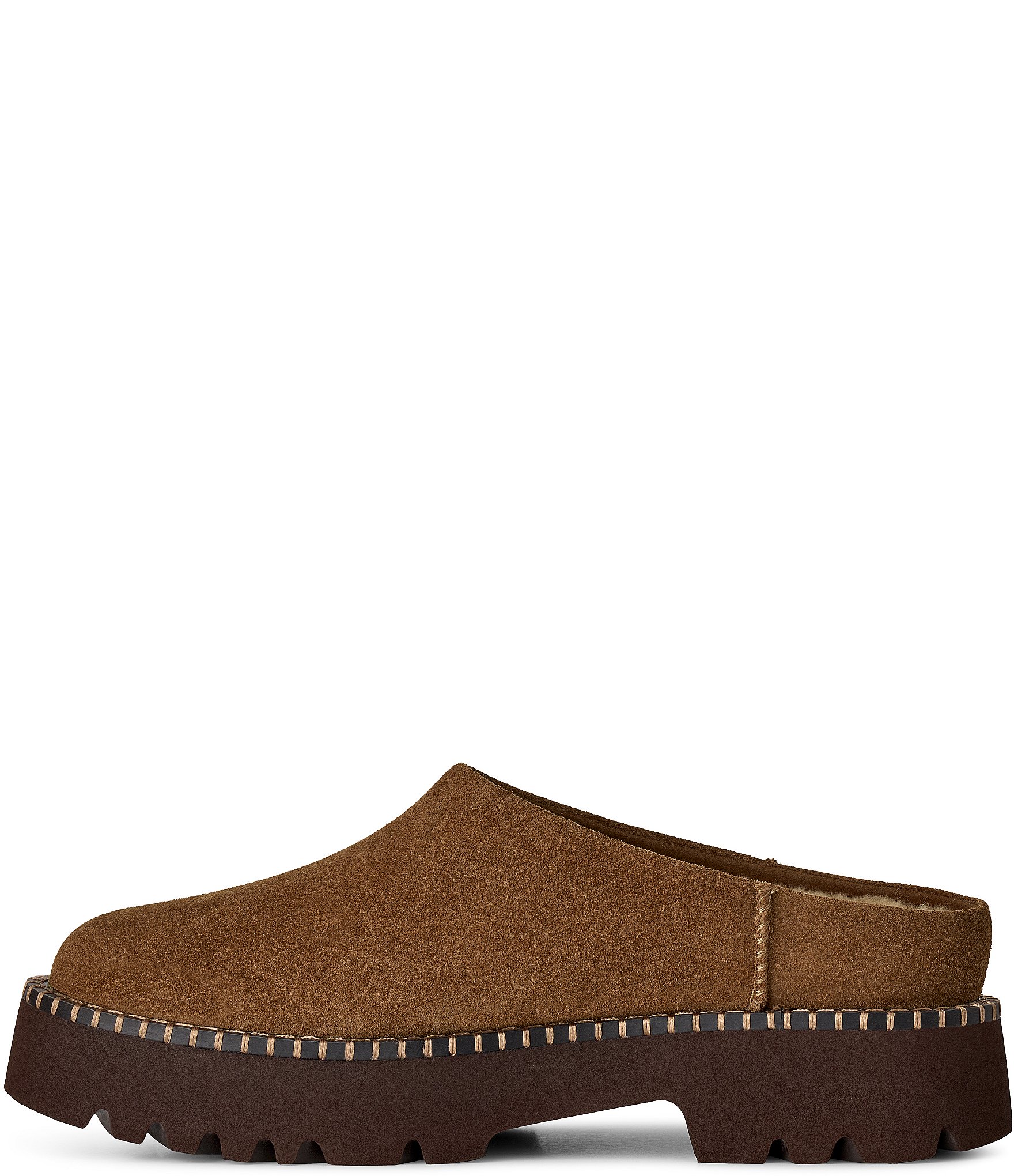 UGG Women's Suede Uptowner Shearling Lined Mules