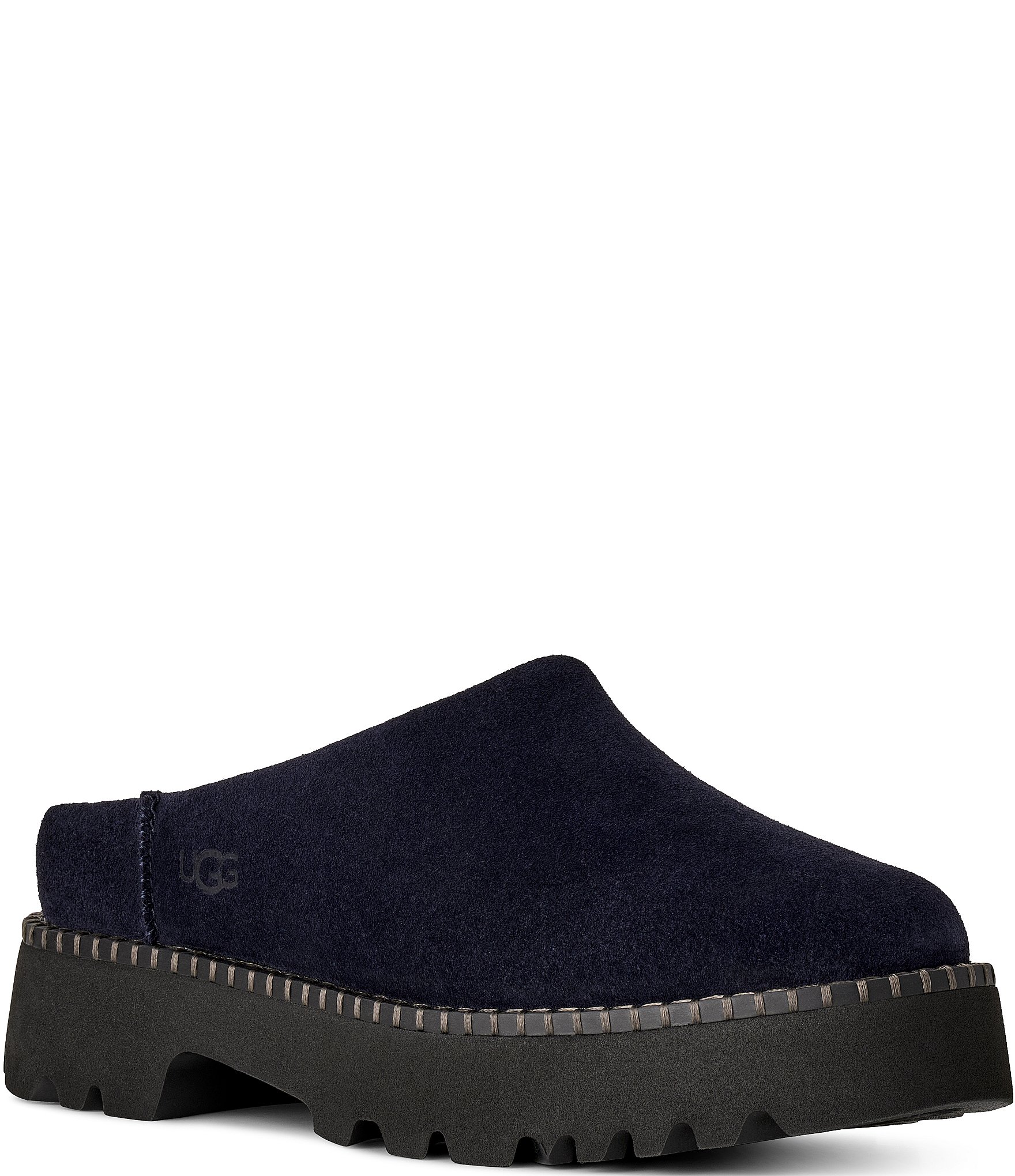 UGG Women's Suede Uptowner Shearling Lined Mules