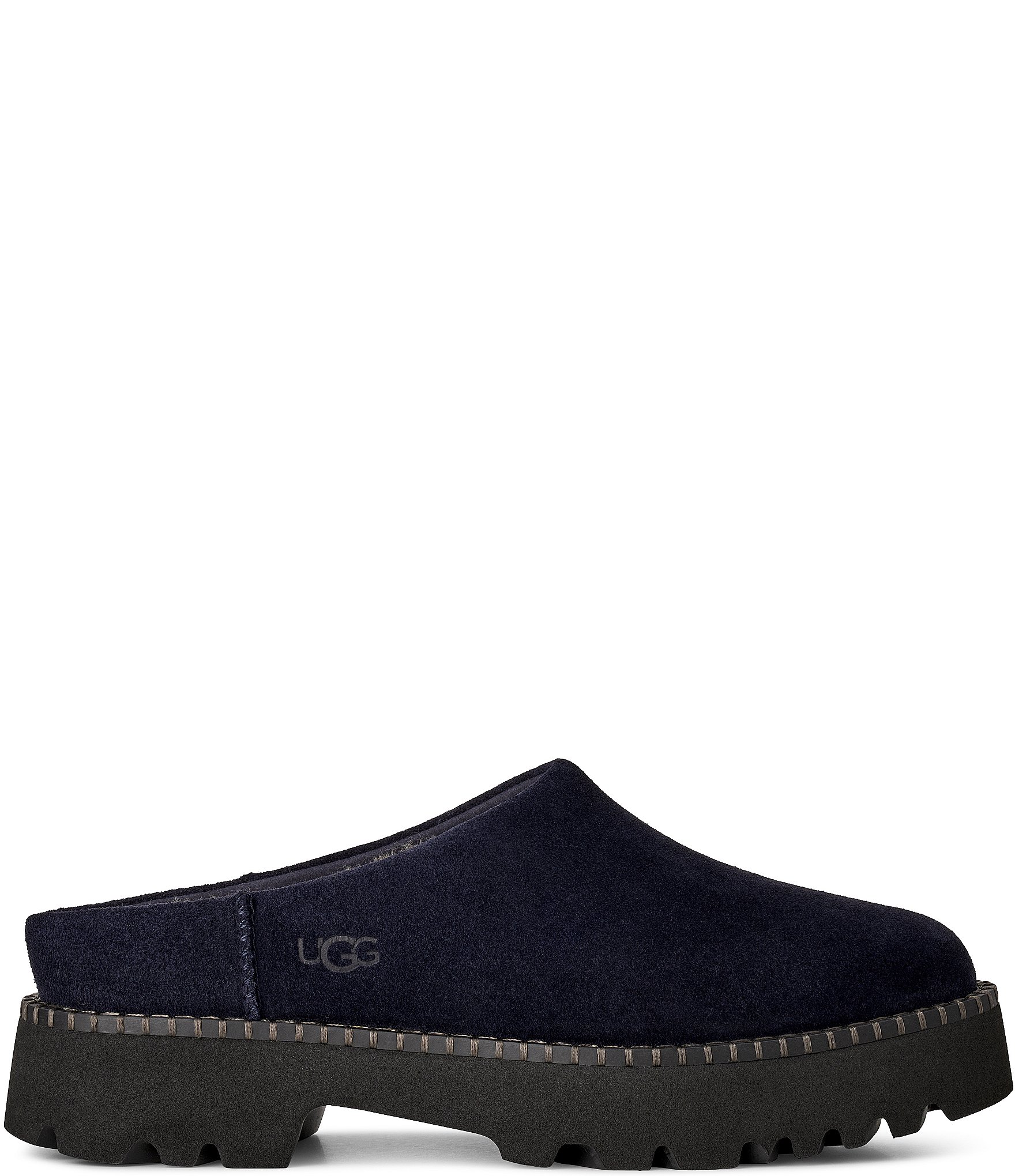 UGG Women's Suede Uptowner Shearling Lined Mules