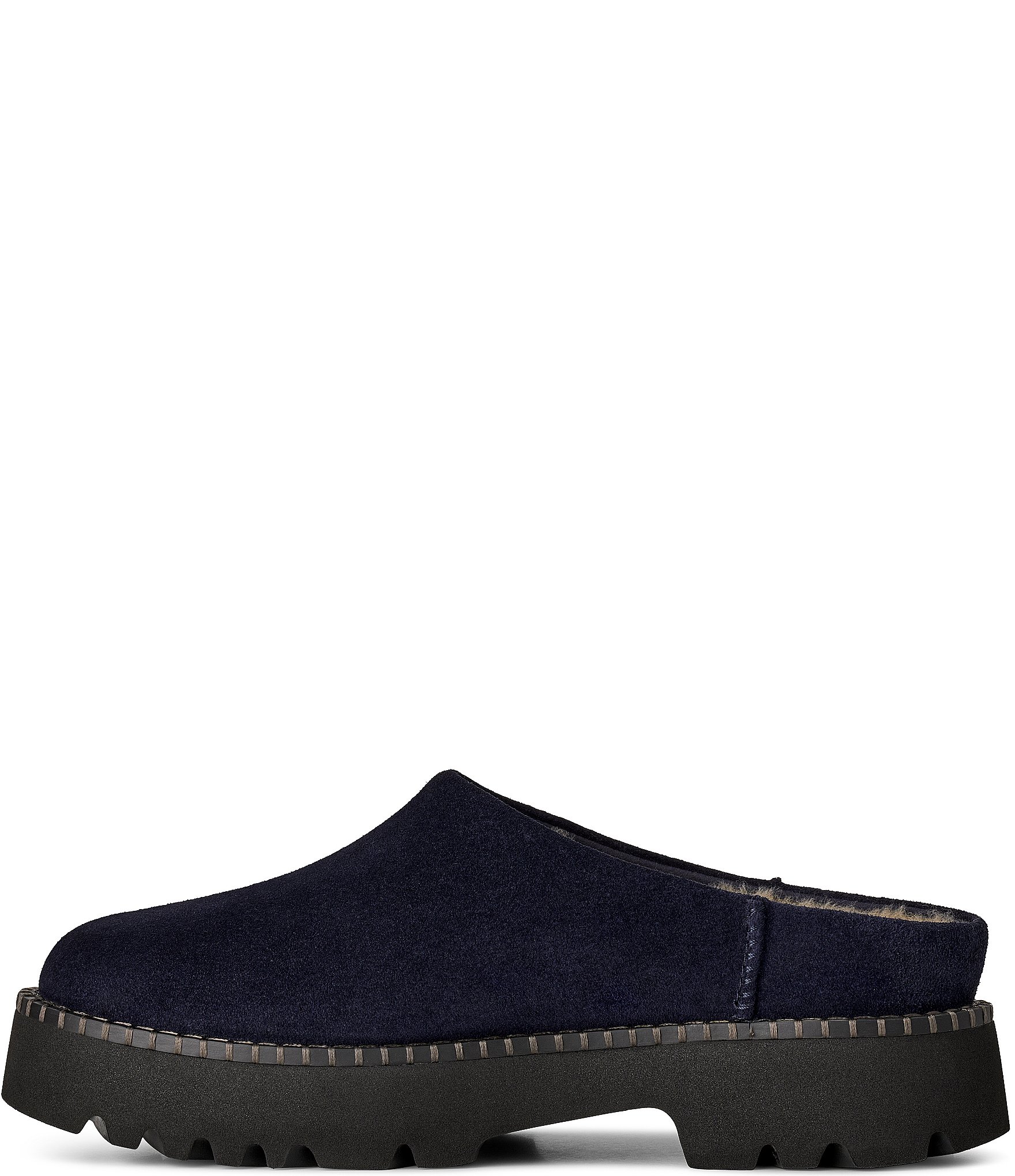 UGG Women's Suede Uptowner Shearling Lined Mules