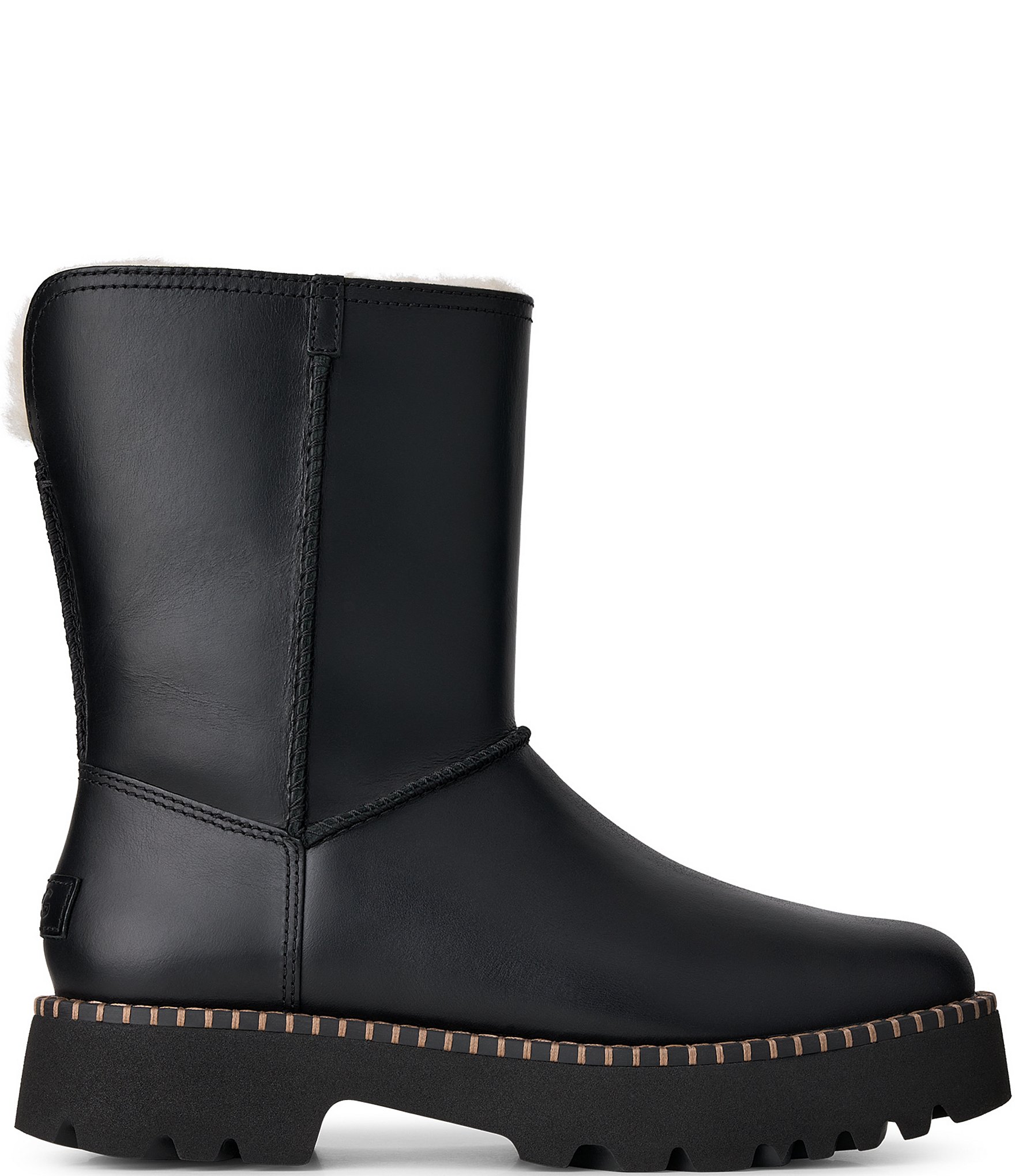 UGG Women's Uptowner Leather Shearling Lined Booties