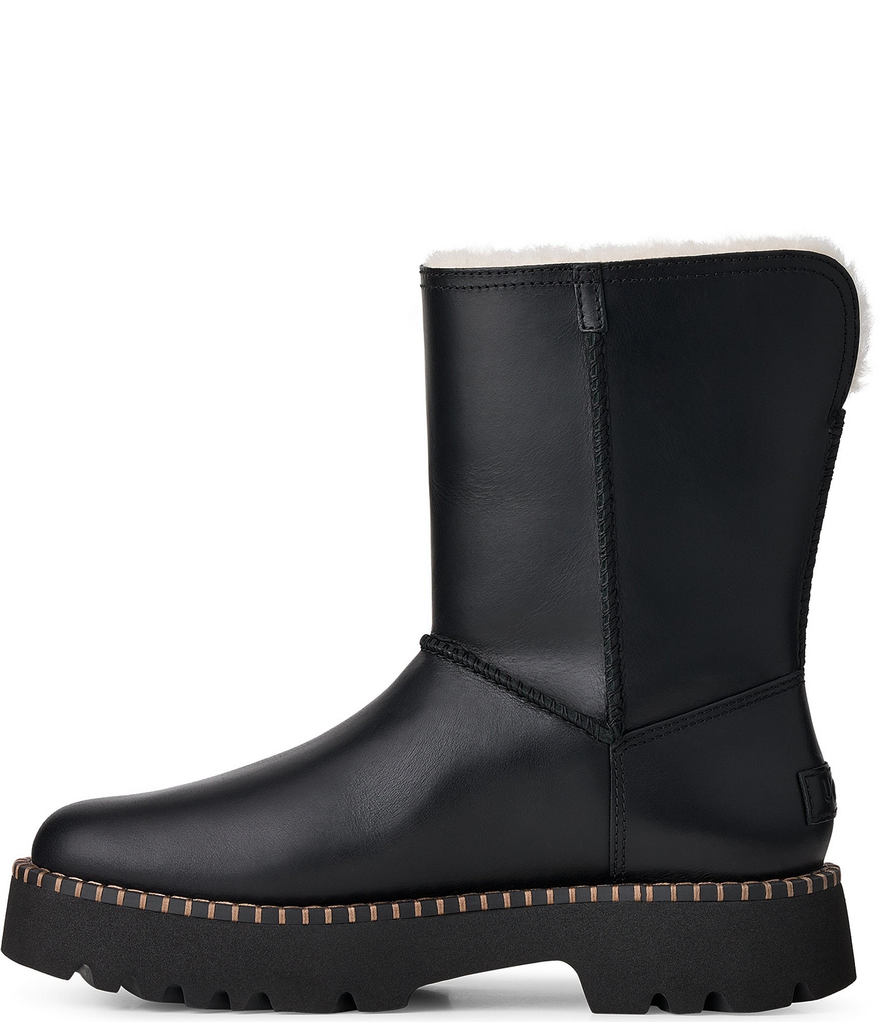 UGG Women's Uptowner Leather Shearling Lined Booties