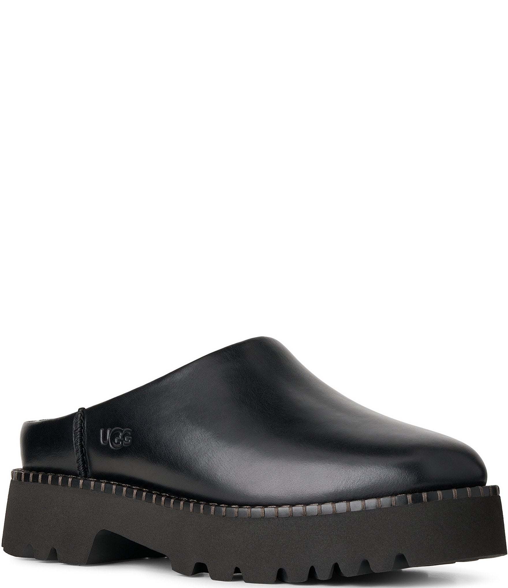 UGG Women's Uptowner Leather Shearling Lined Mules