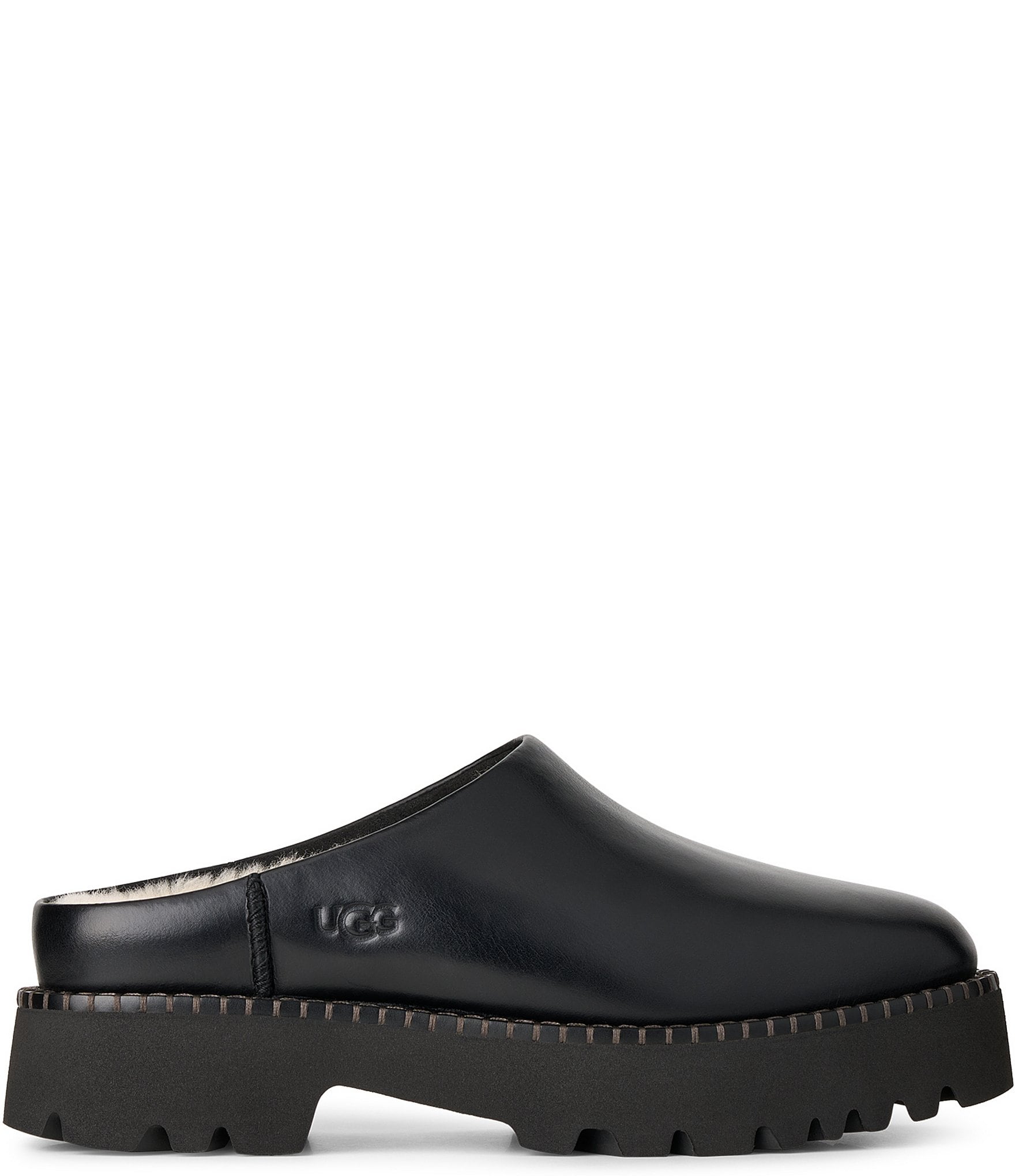 UGG Women's Uptowner Leather Shearling Lined Mules