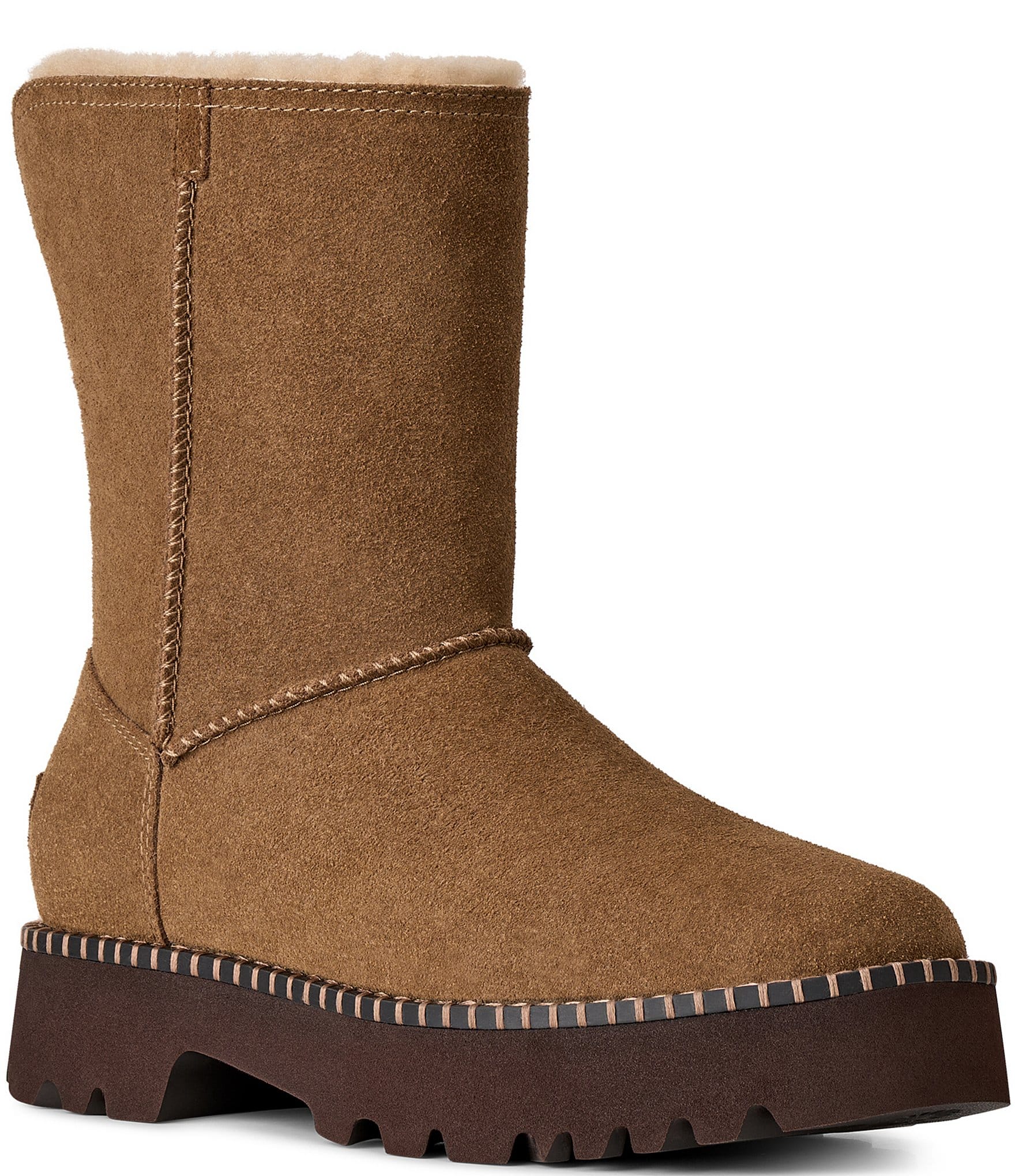 UGG Women's Uptowner Suede Shearling Lined Booties