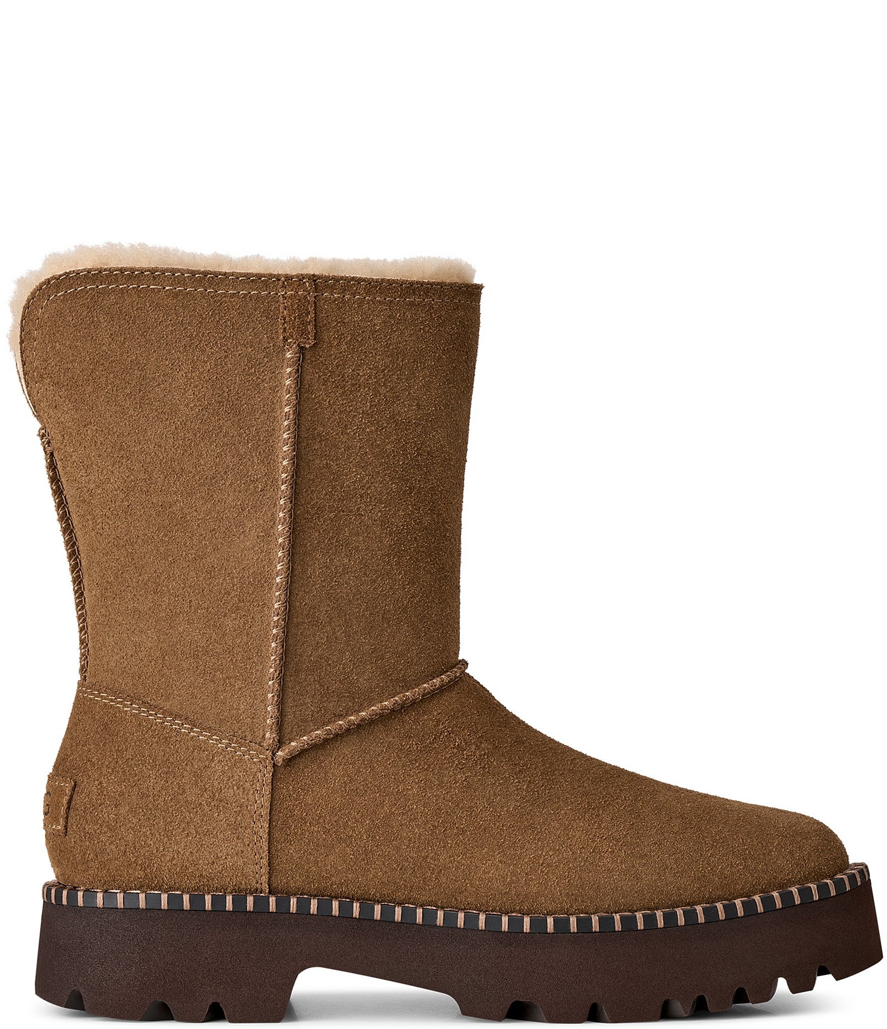 UGG Women's Uptowner Suede Shearling Lined Booties