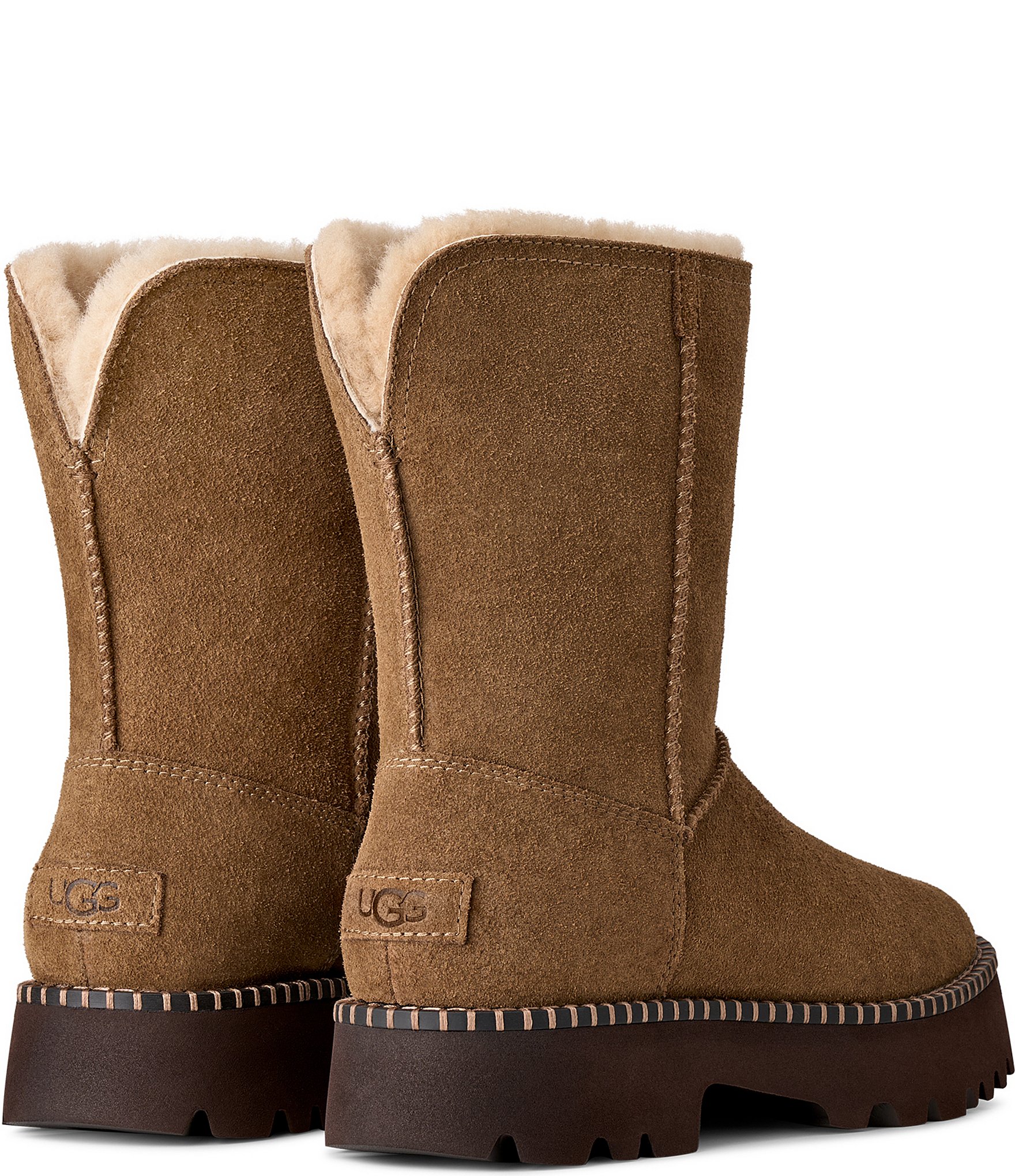 UGG Women's Uptowner Suede Shearling Lined Booties