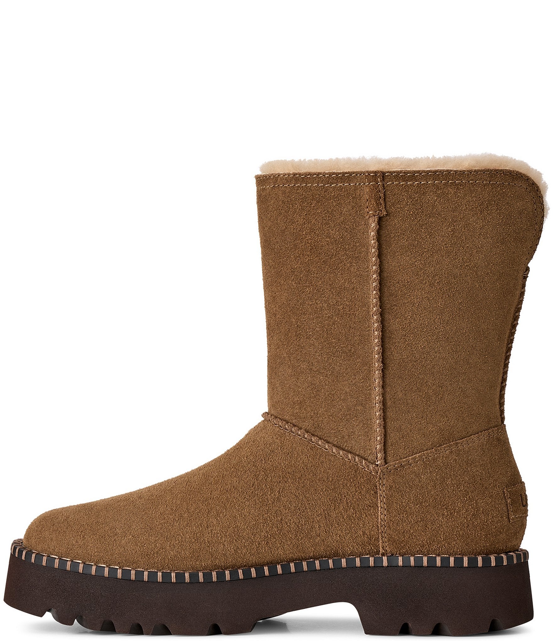 UGG Women's Uptowner Suede Shearling Lined Booties