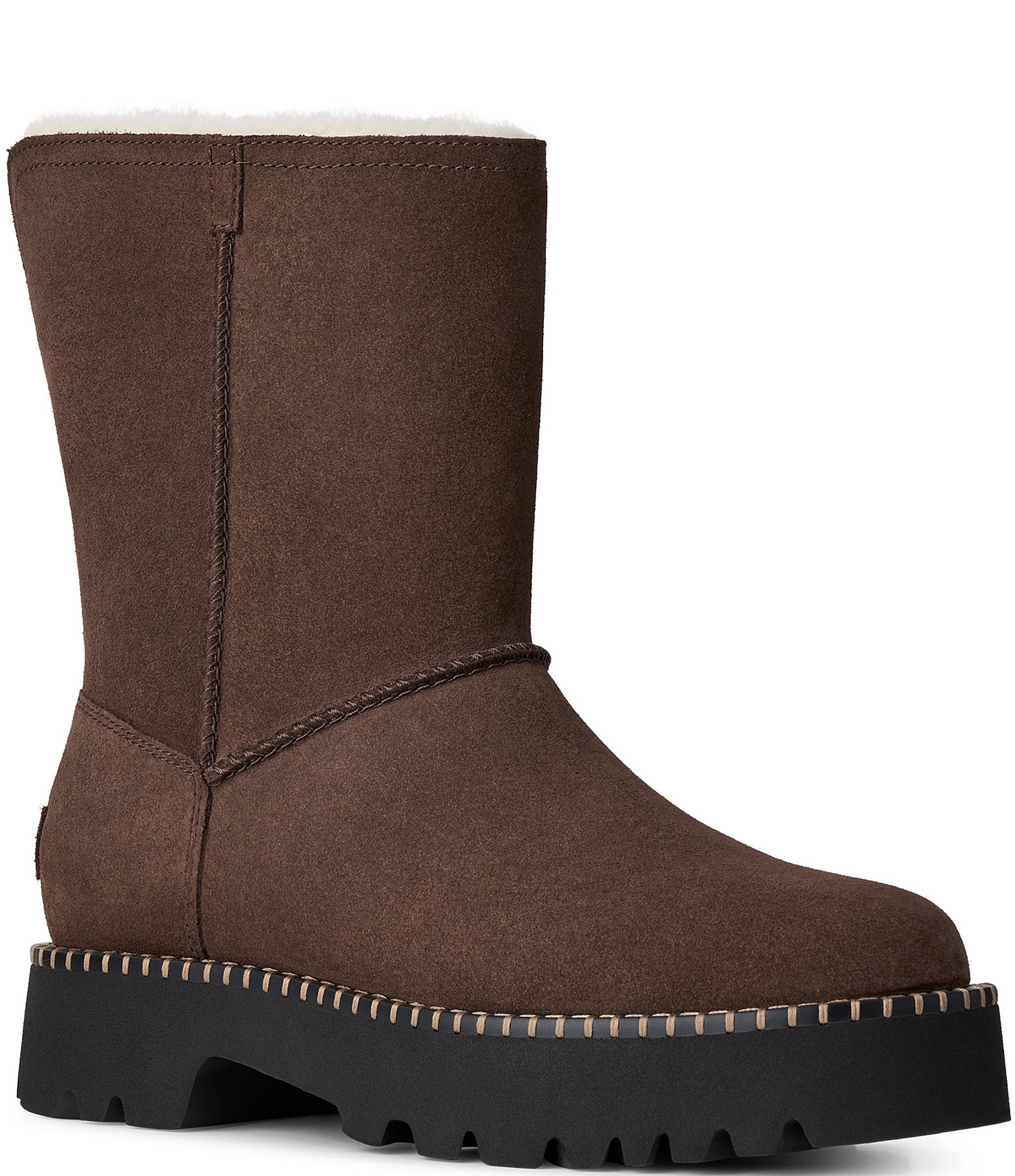 UGG Women's Uptowner Suede Shearling Lined Booties