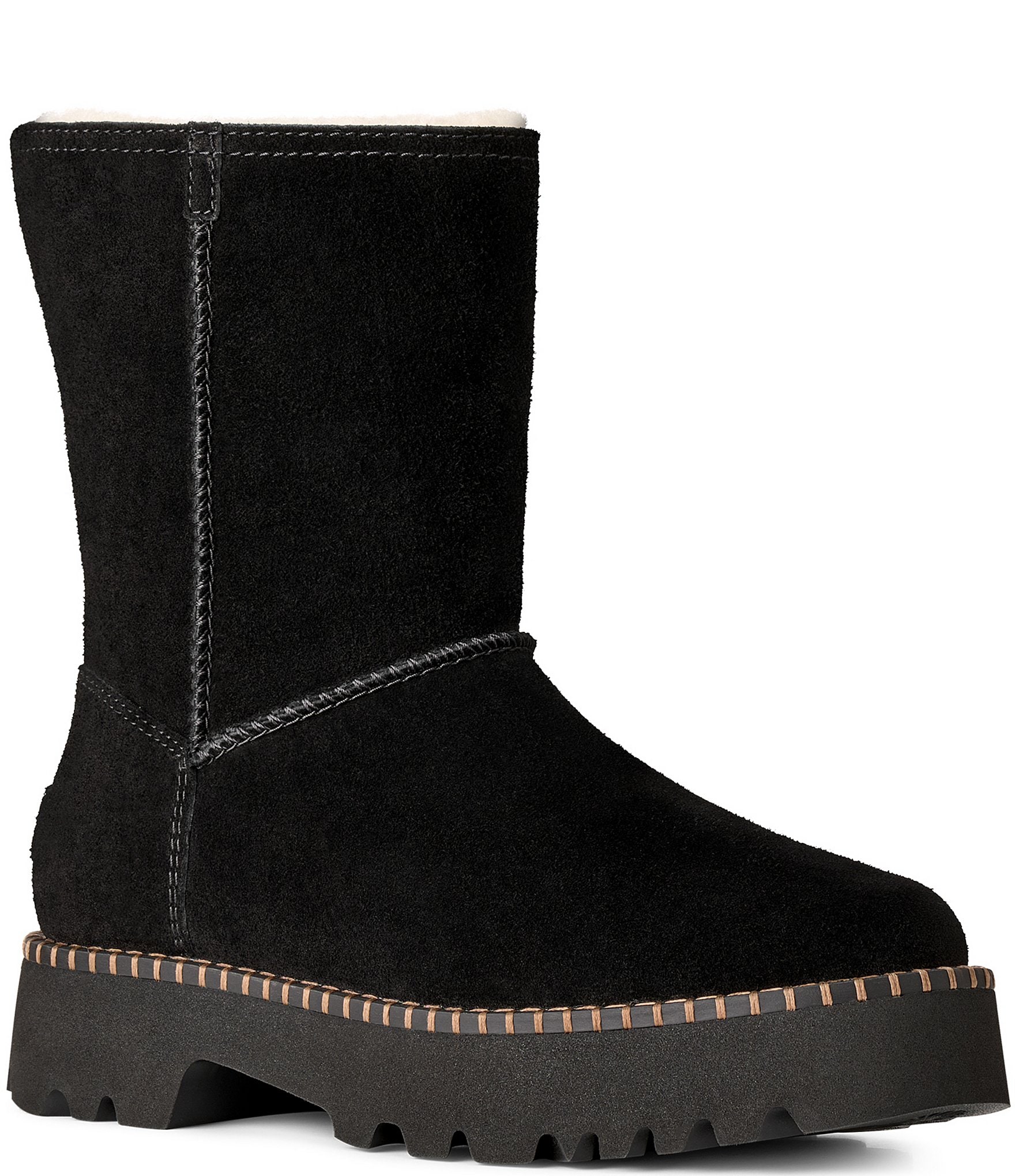 UGG Women's Uptowner Suede Shearling Lined Booties