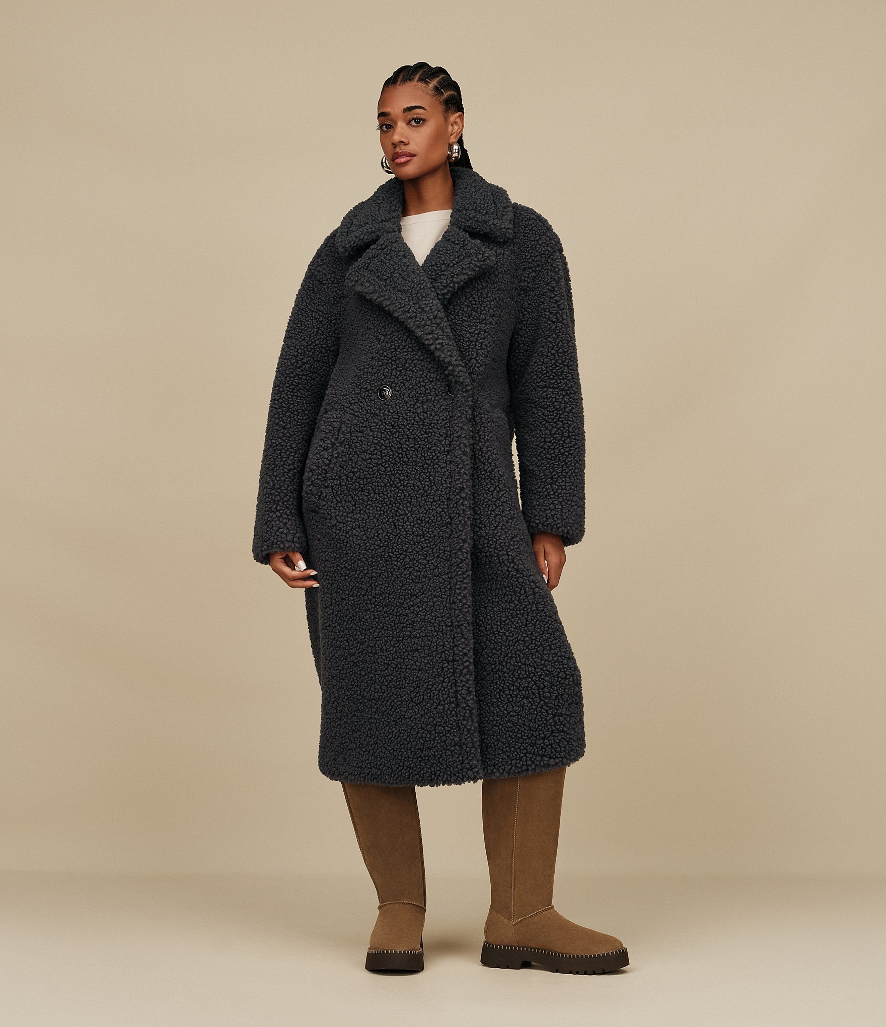 UGG Women's Uptowner Suede Platform Tall Boots