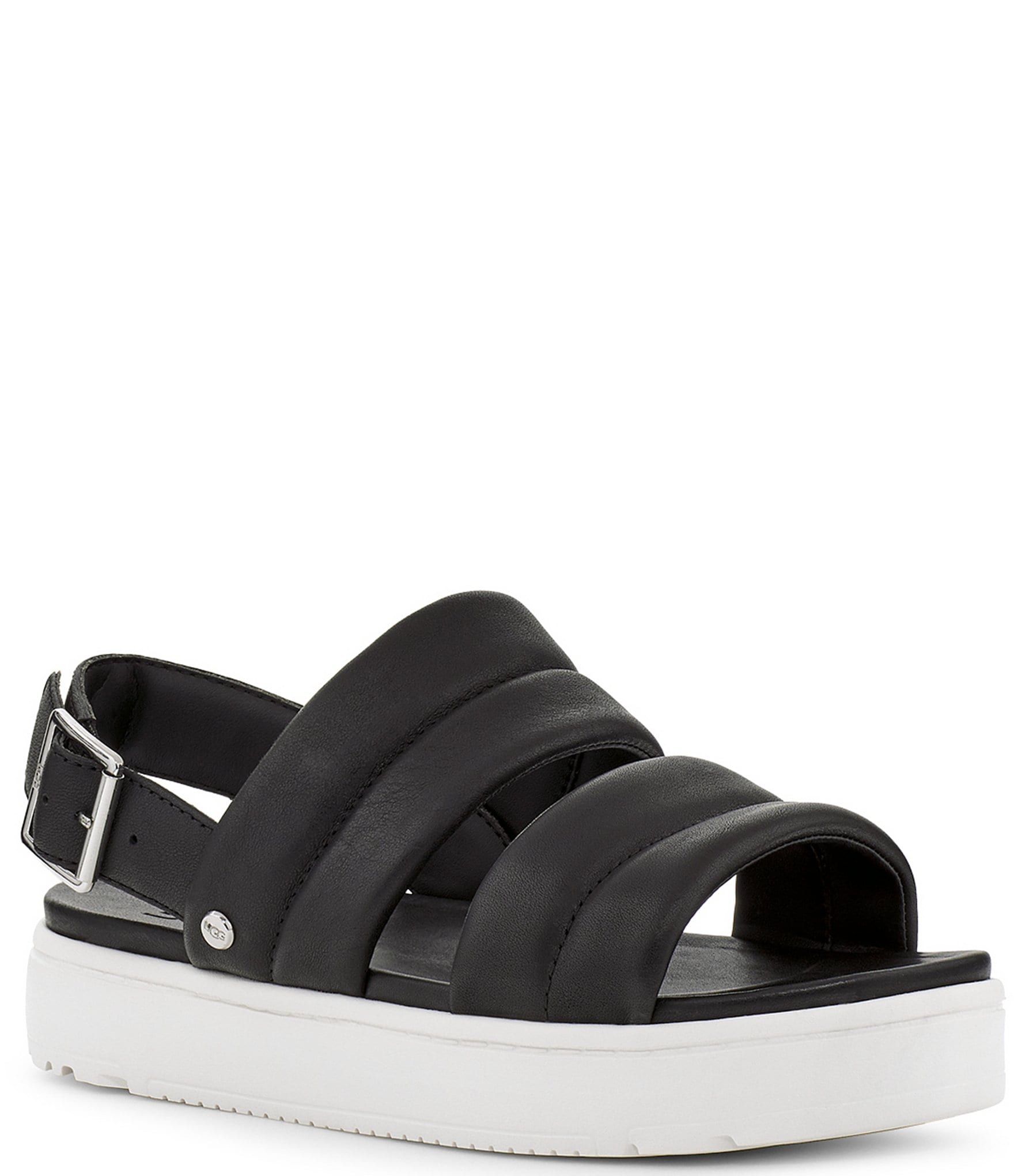 UGG® Zayne Leather Slingback Platform Sandals | Dillard's