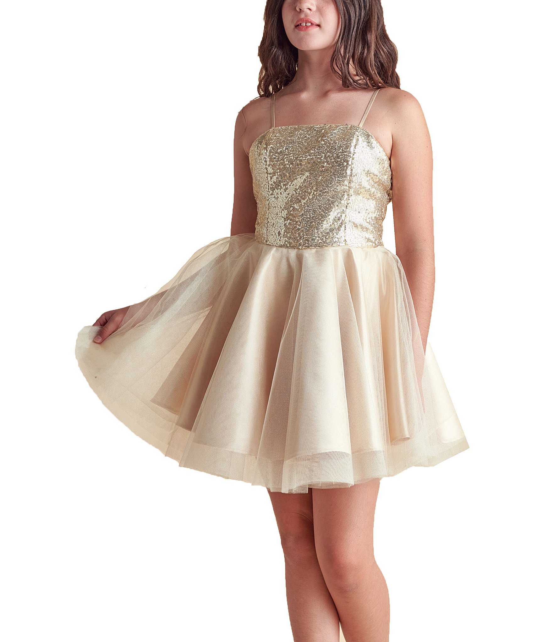 kids gold: Girls' Special Occasion Dresses