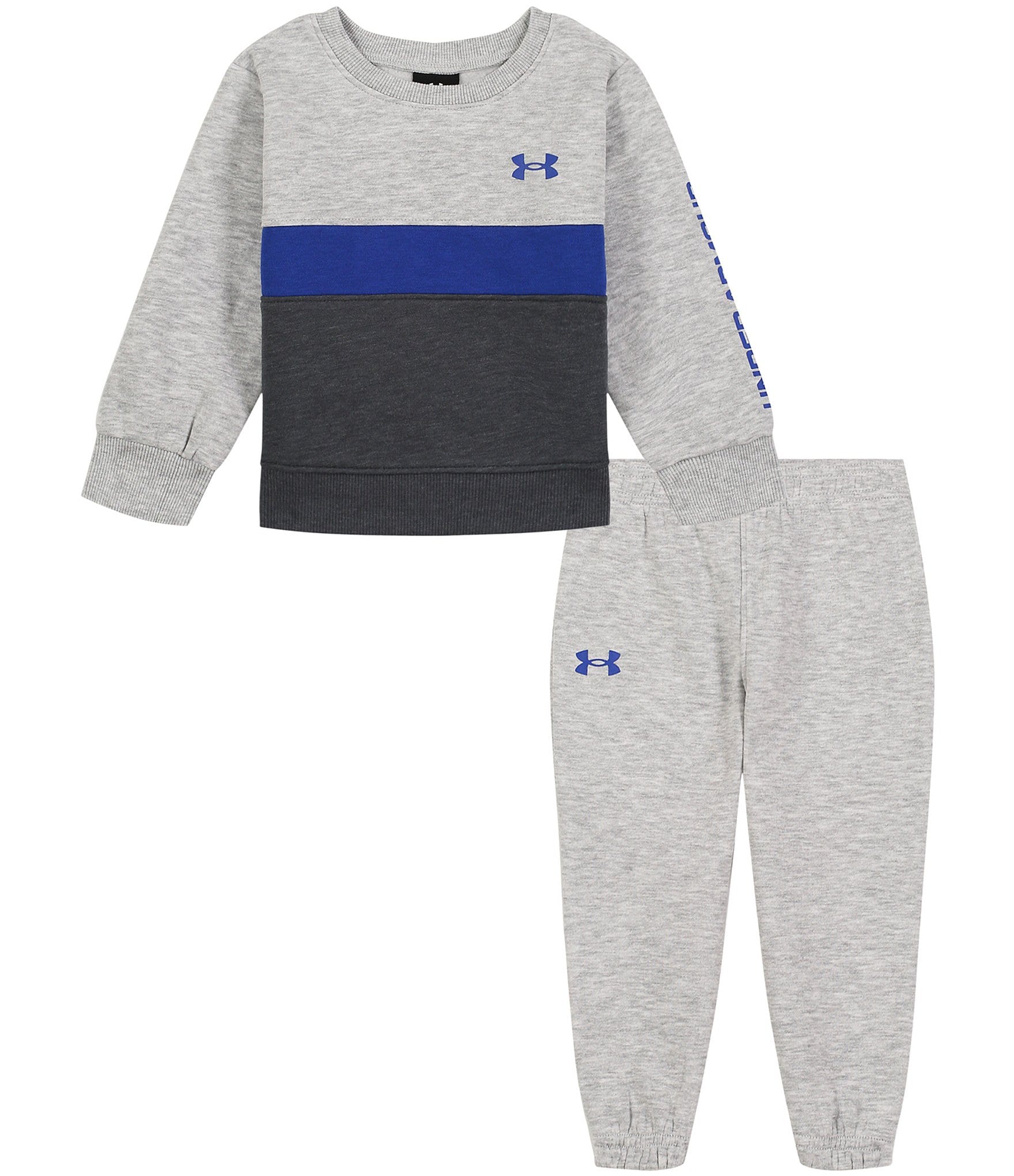 Under Armour Baby Boys 12-24 Months Pieced Branded Hoodie & Jogger Set ...
