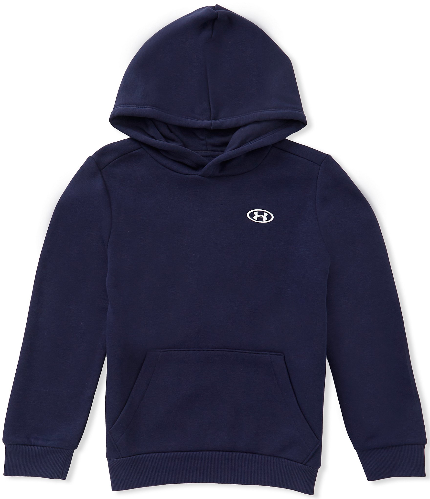 Under Armour Big Boys Long Sleeve Solid Rival Fleece Hoodie