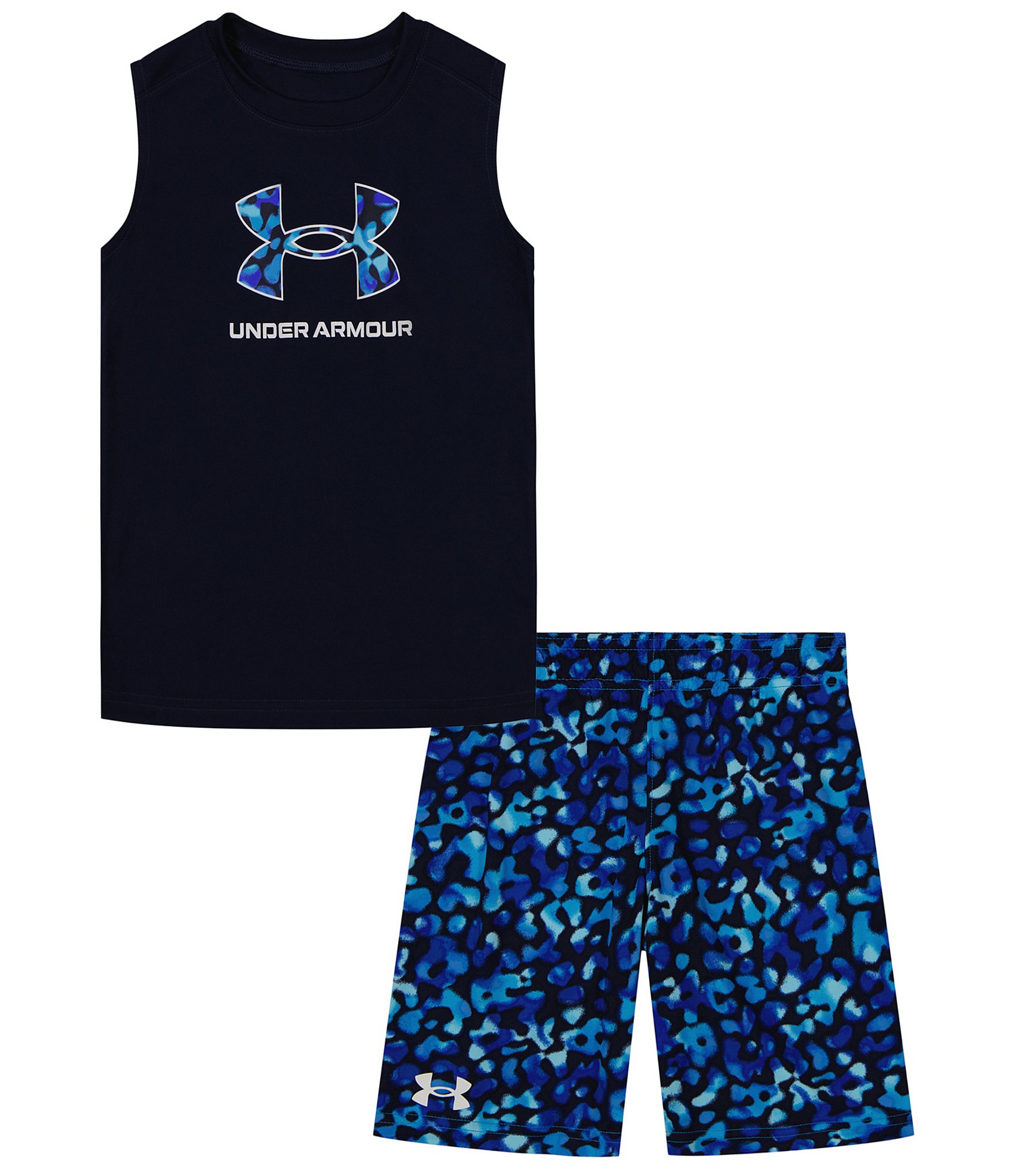 NWT Under Armour Boys 24 MONTH Athletic Sets BUNDLE fashion 2 shirts and 2 shorts